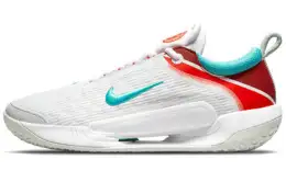 Nike Court Zoom Nxt 'White Habanero Red Washed Teal'
