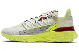 Nike React Runner Ispa Platinum Tint Volt Glow Team Red