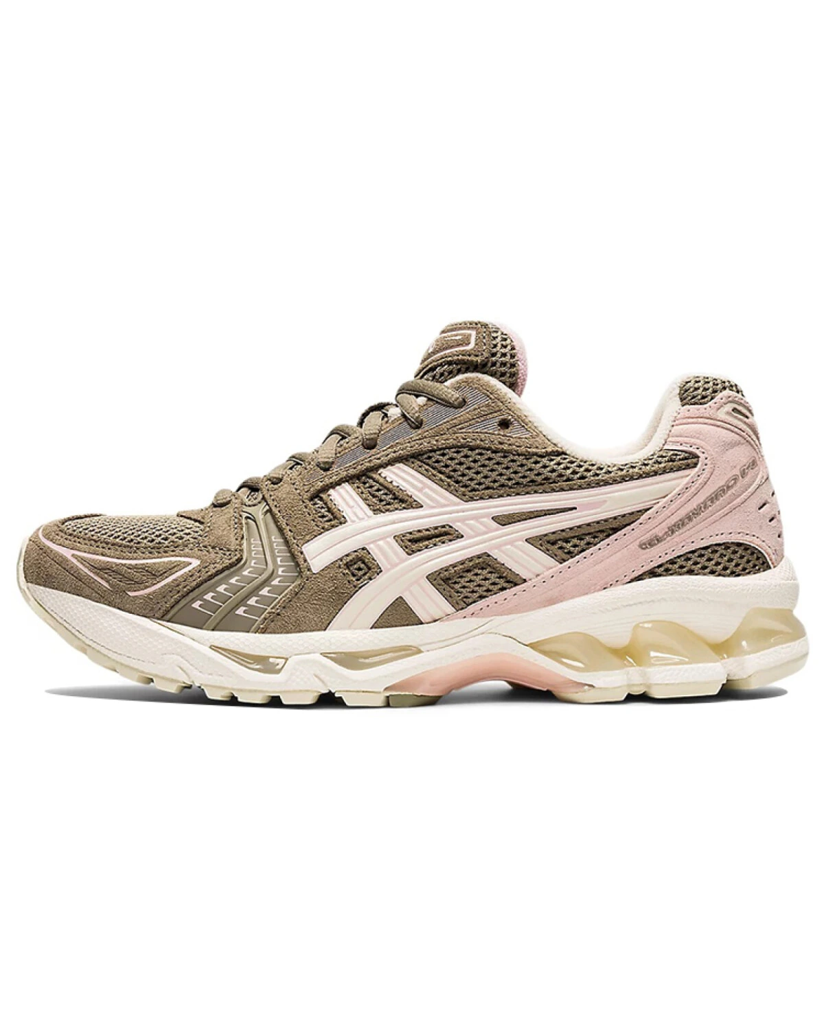 Asics Gel-Kayano 14 женские спортивные кроссовки с амортизацией коричнево-розовые картинка