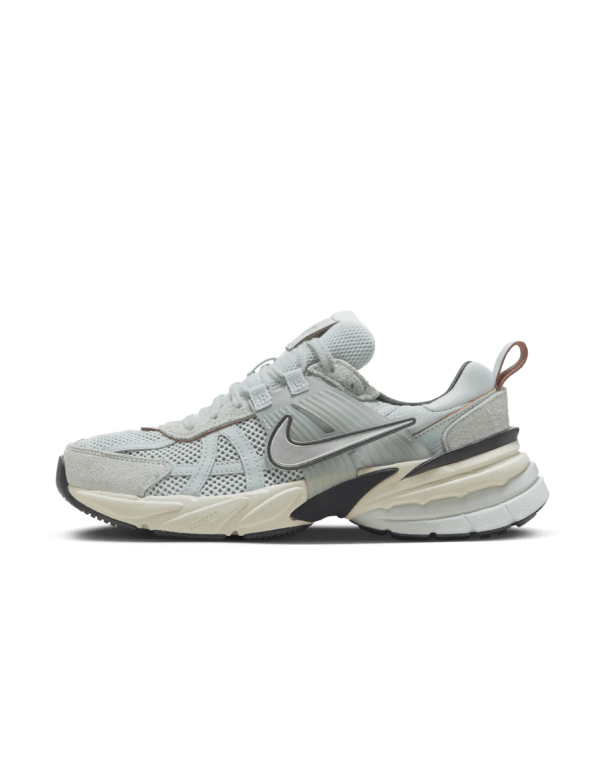 Nike V2K Run унисекс кроссовки серые с платформой и амортизацией картинка
