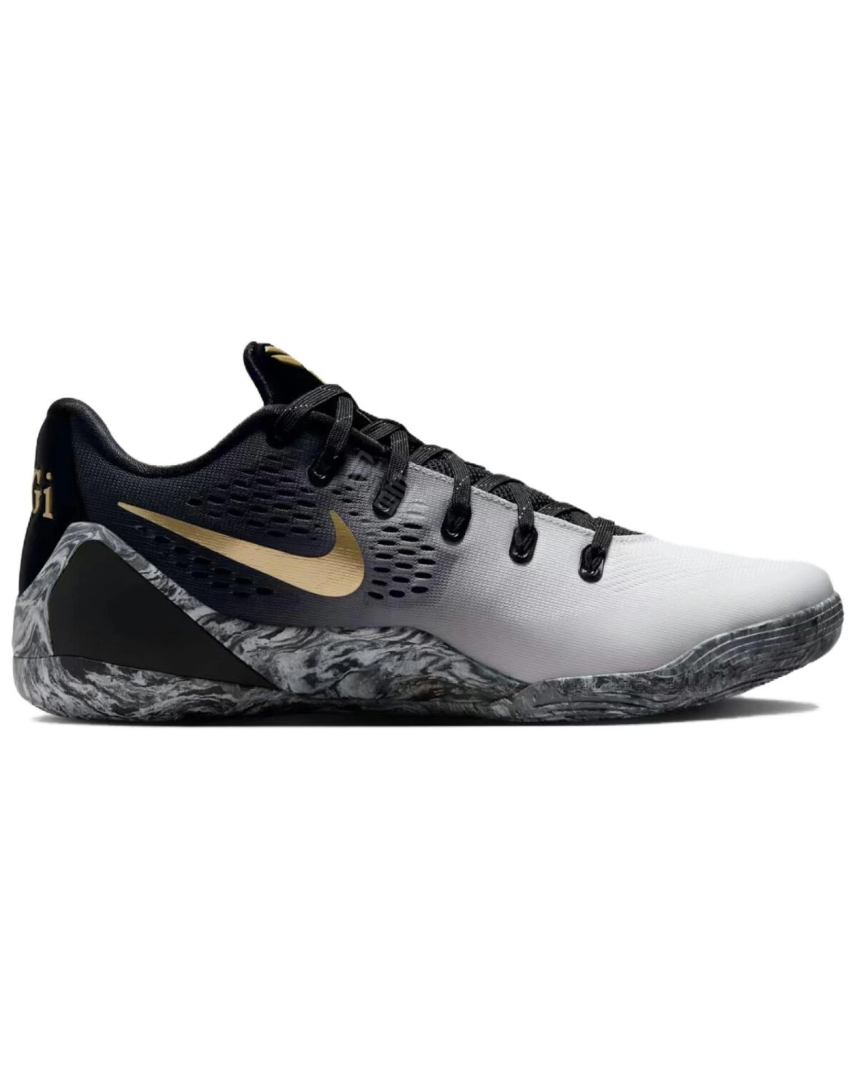 Nike Kobe 9 EM баскетбольные кроссовки нескользящие черно-белые картинка