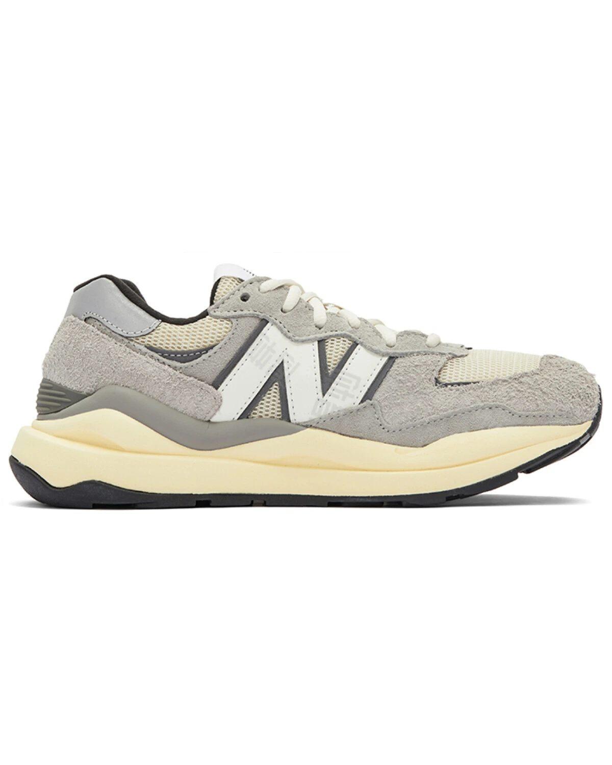 New Balance 5740 unisex кроссовки тканевые дышащие серо-белые картинка