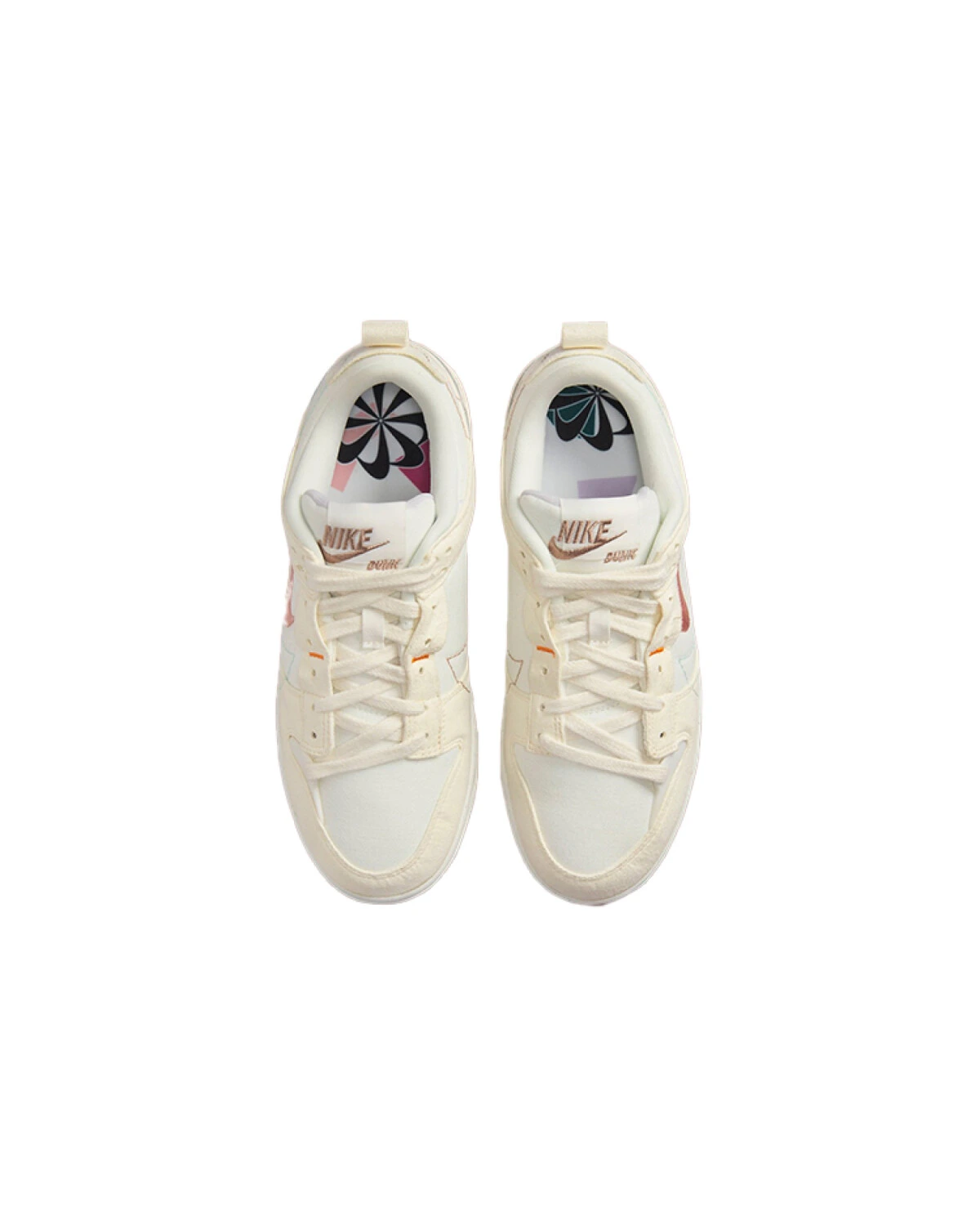 Nike Dunk Disrupt 2 женские кроссовки бежевые с переработанными материалами картинка