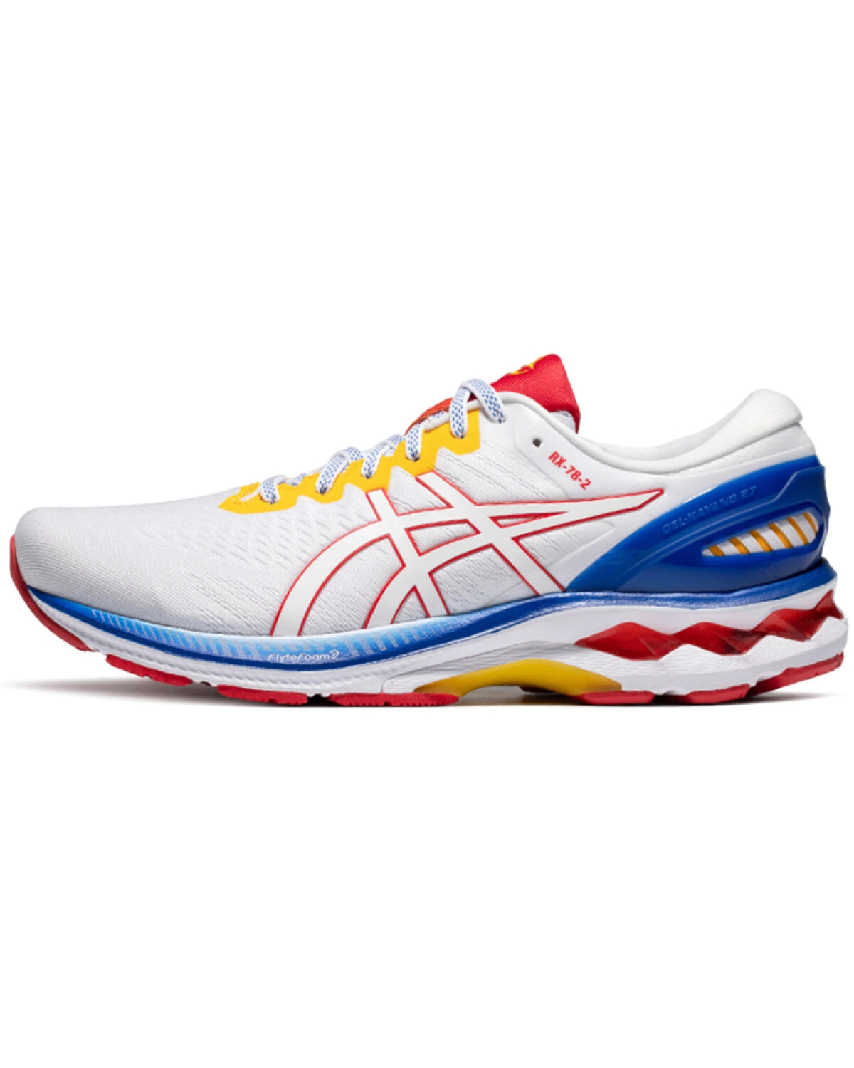Asics Gel-Kayano 27 Gundam мужские беговые кроссовки бело-сине-красные картинка