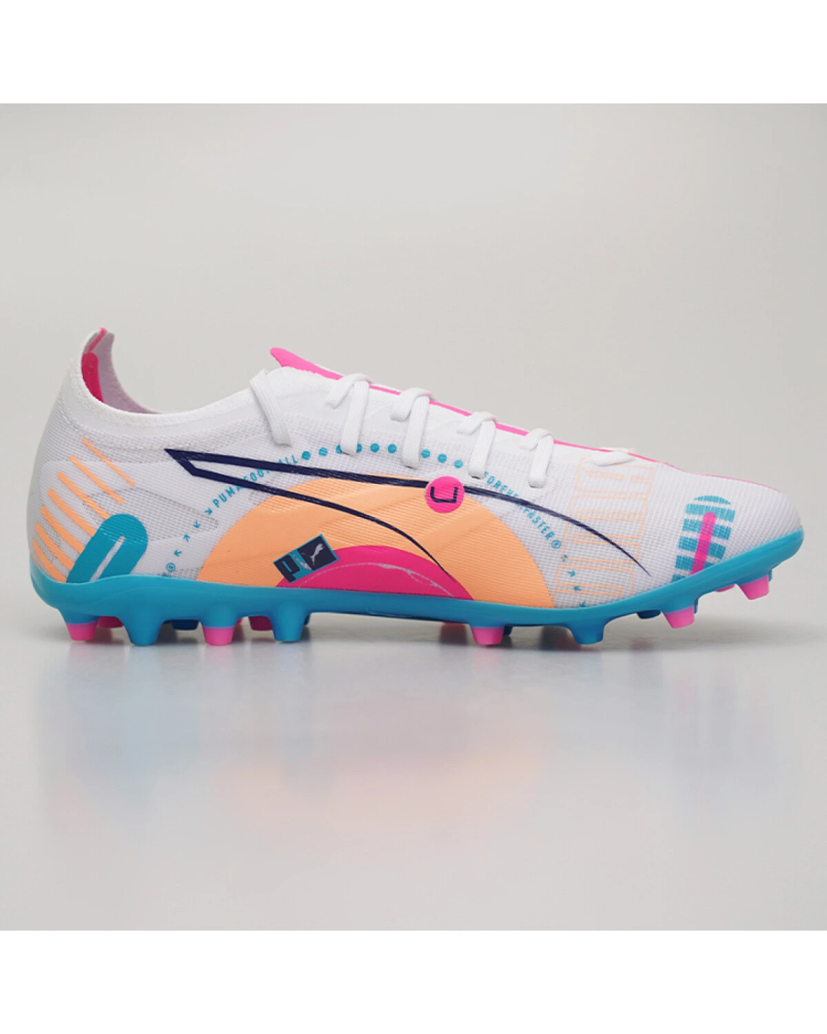 PUMA Ultra 5 спортивные кроссовки бело-синие розовые картинка