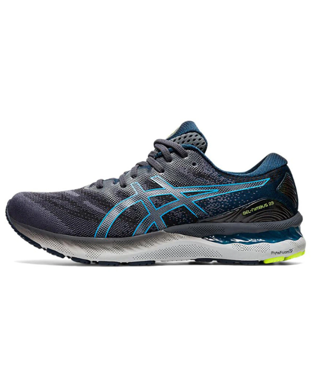 Asics GEL-Nimbus 23 мужские кроссовки для бега серые с амортизацией картинка