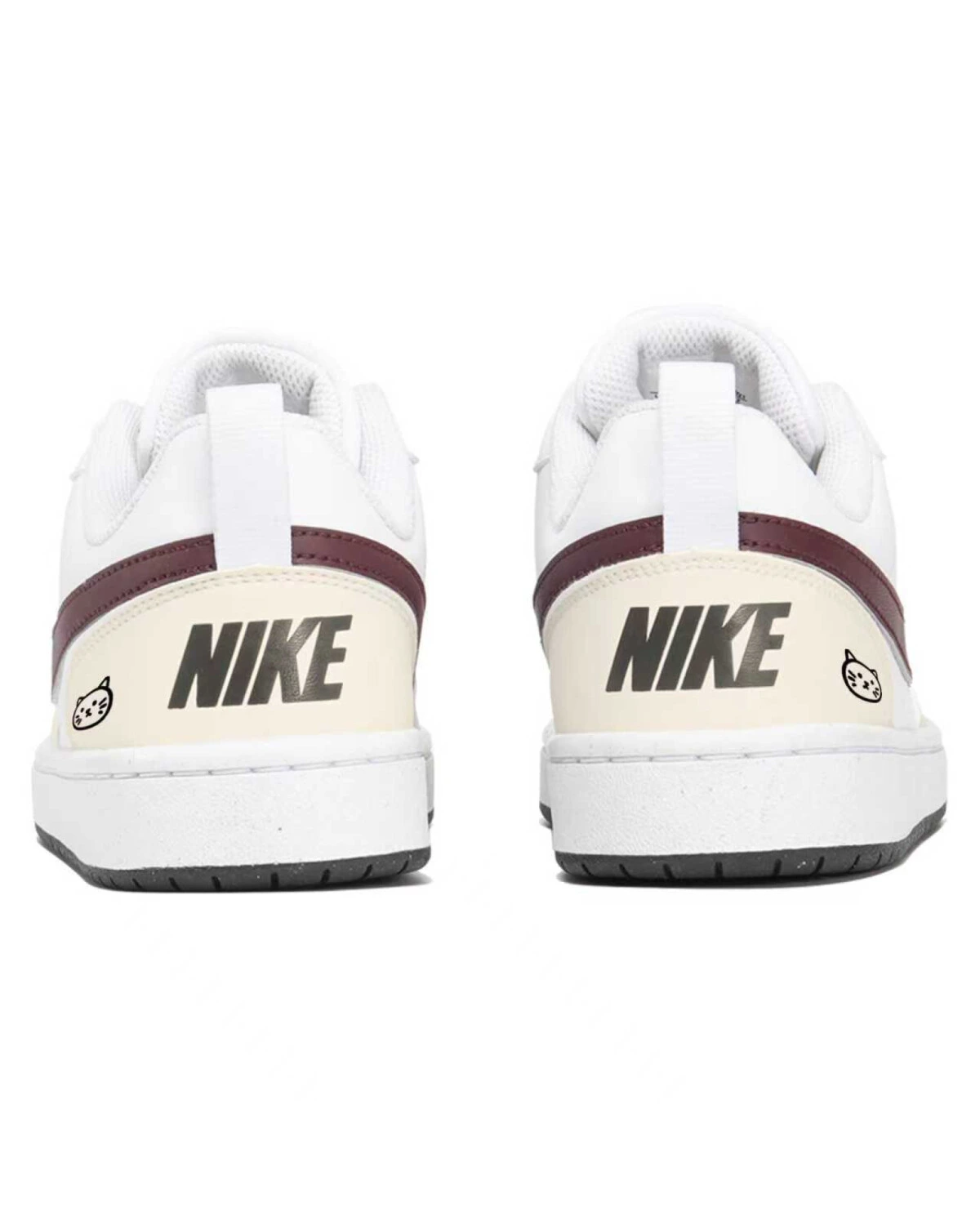 Nike Court Borough детские кеды розово-белые картинка