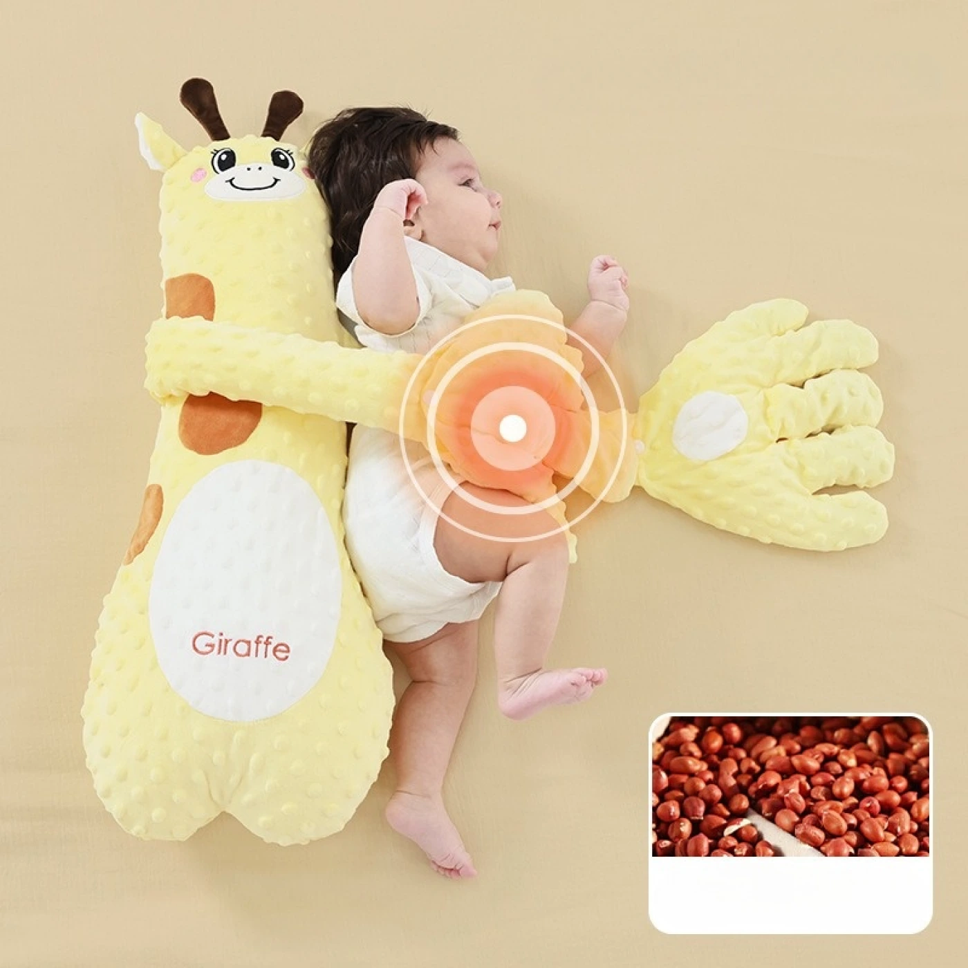 Жираф с успокаивающими ладонями для младенцев картинка