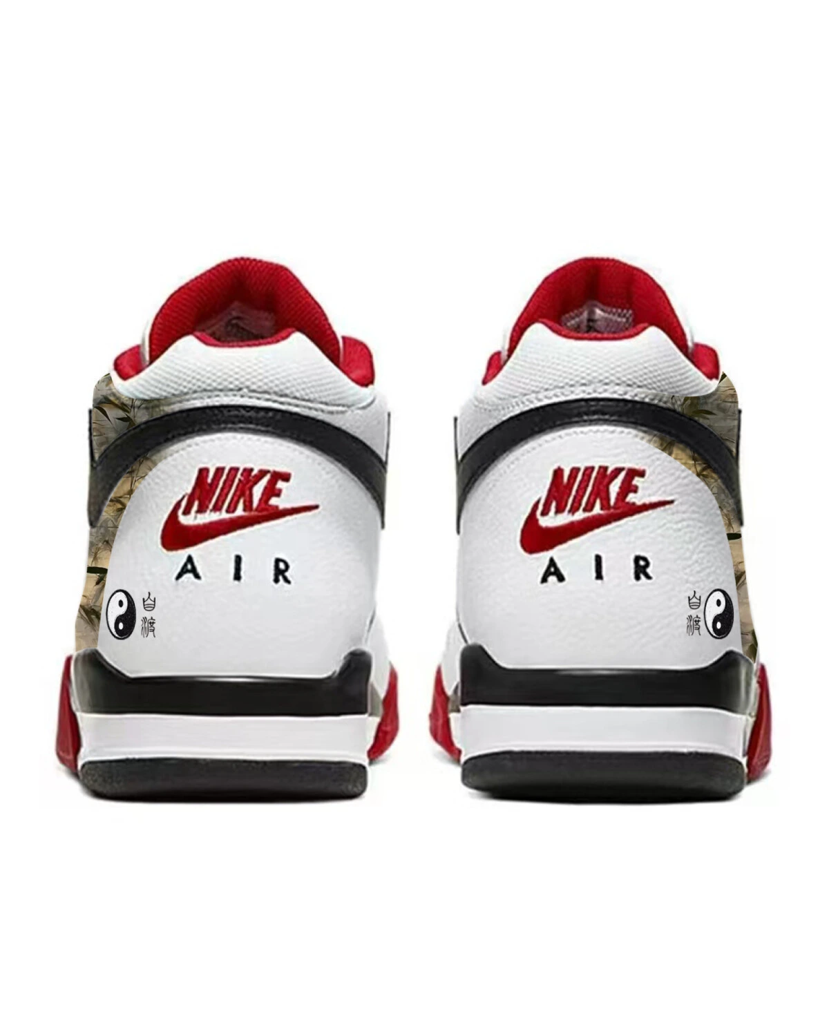 Nike Flight Legacy мужские спортивные кроссовки средние красно-белые с амортизацией картинка