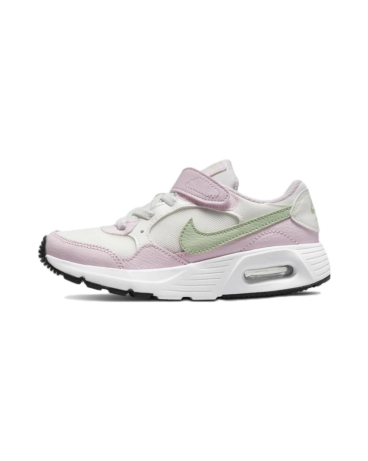 Nike Air Max SC детские кроссовки розово-зеленые с амортизацией и воздухопроницаемостью картинка