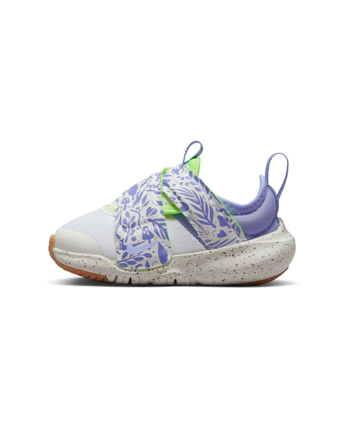 Nike Flex Advance SE детские пинетки комфортные бело-фиолетовые картинка