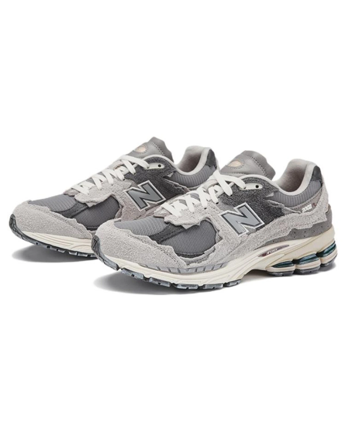 New Balance NB 2002R унисекс кроссовки серые из замши и ткани картинка