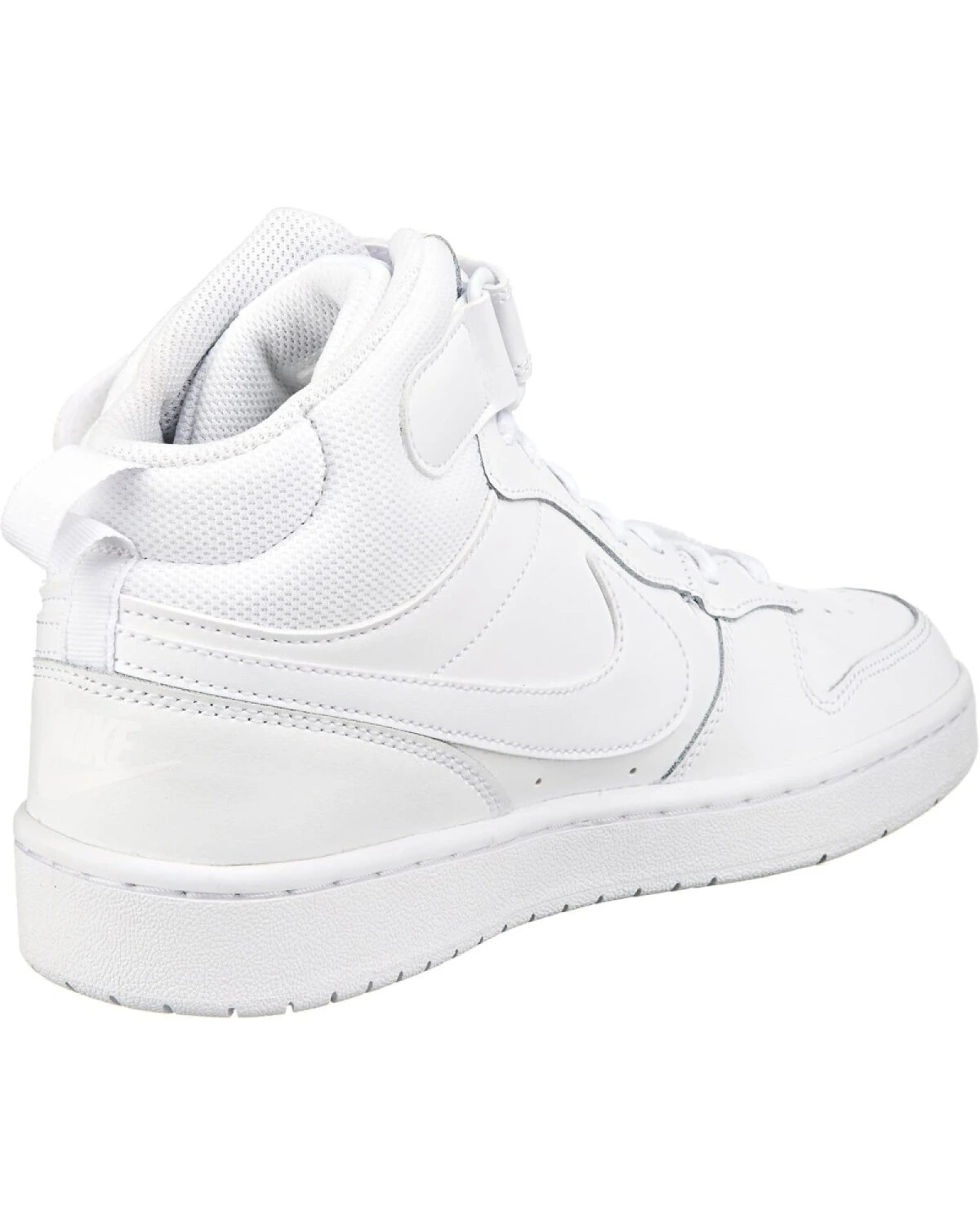 Nike Court Borough Mid 2 детские кроссовки с магнитной застежкой белые картинка