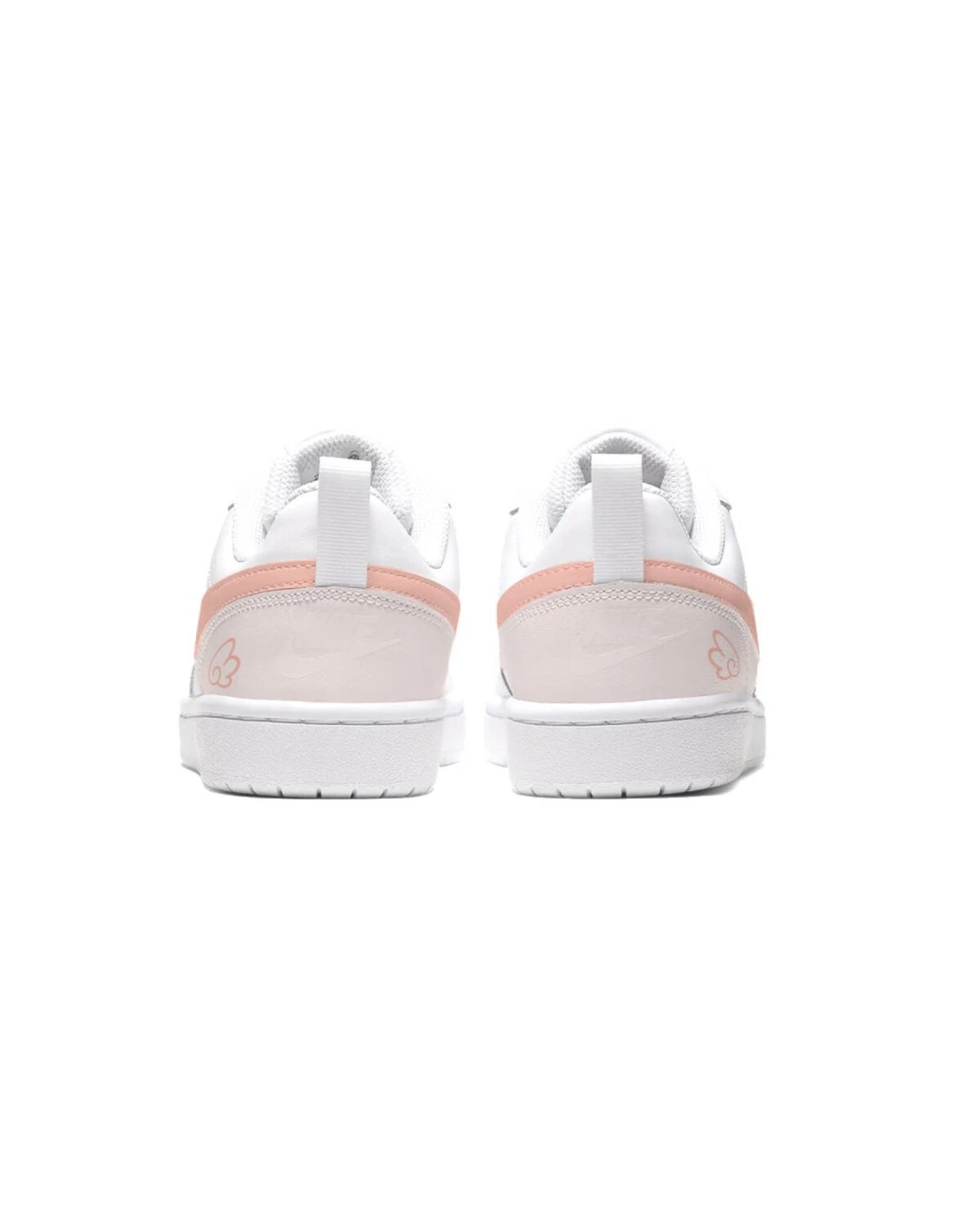 Nike Court Borough детские кеды кожаные оранжевые с амортизацией картинка