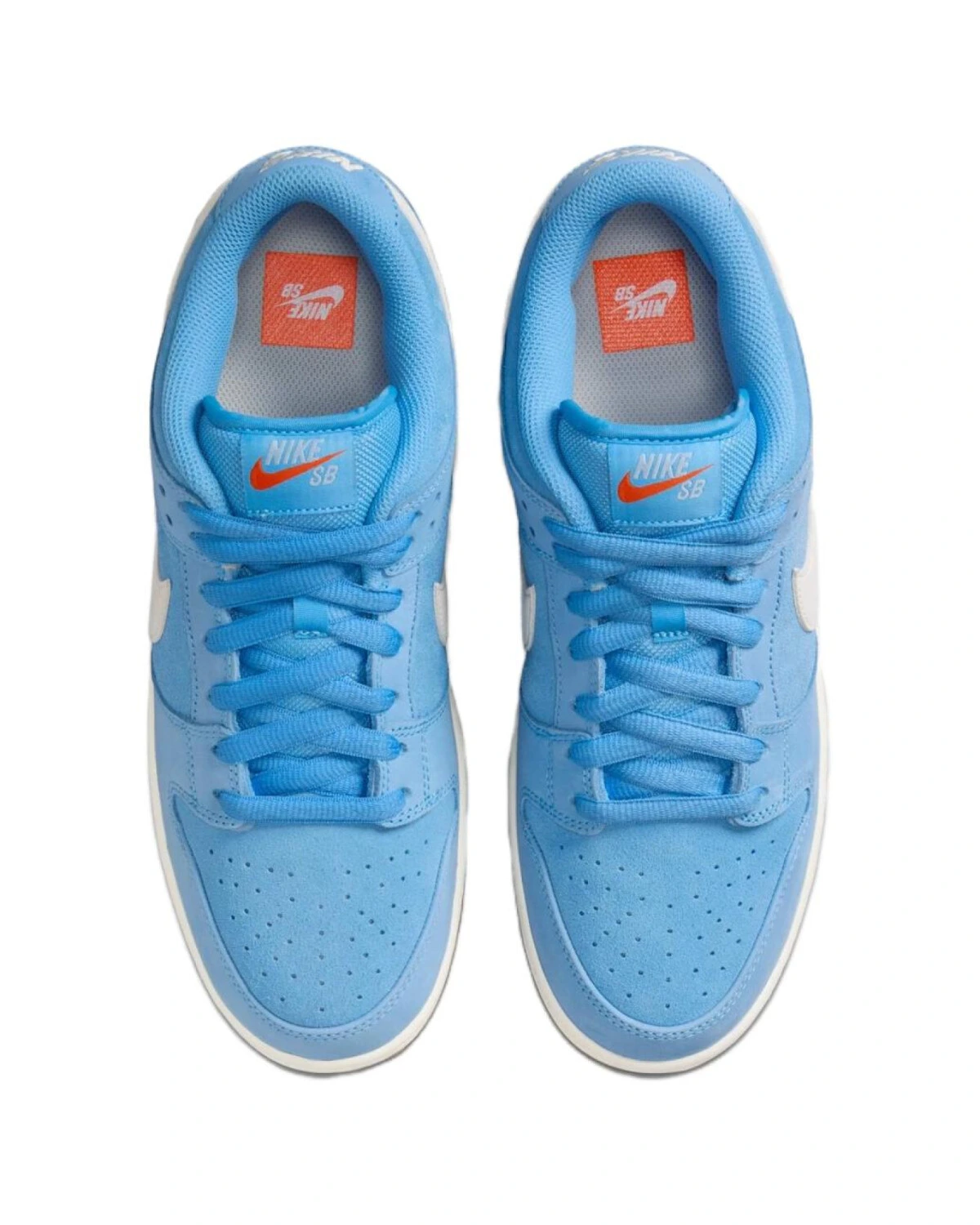 Nike Dunk SB унисекс кроссовки синие из кожи и замши картинка