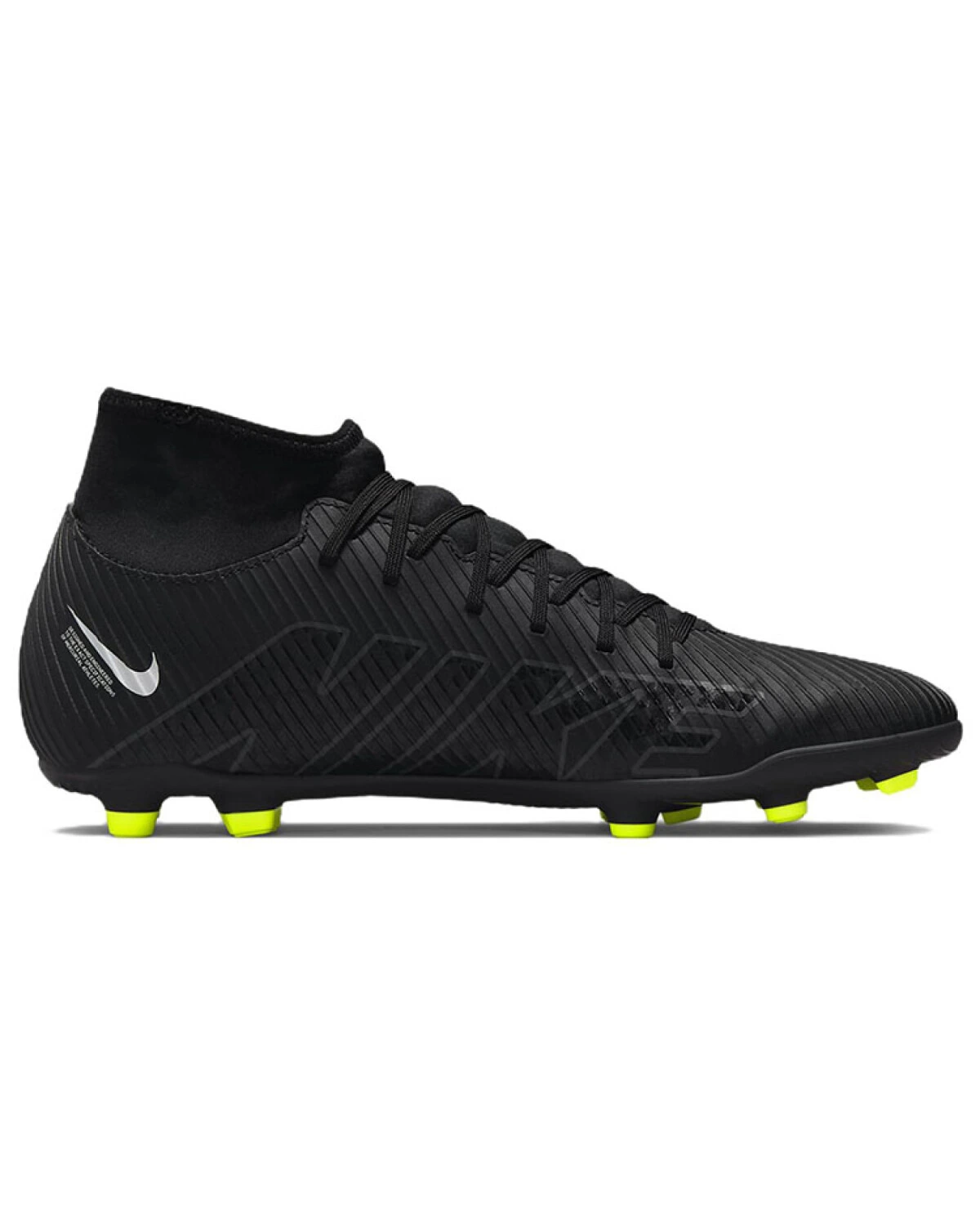 Nike Mercurial Superfly 9 мужские/женские футбольные бутсы высокие чёрные картинка