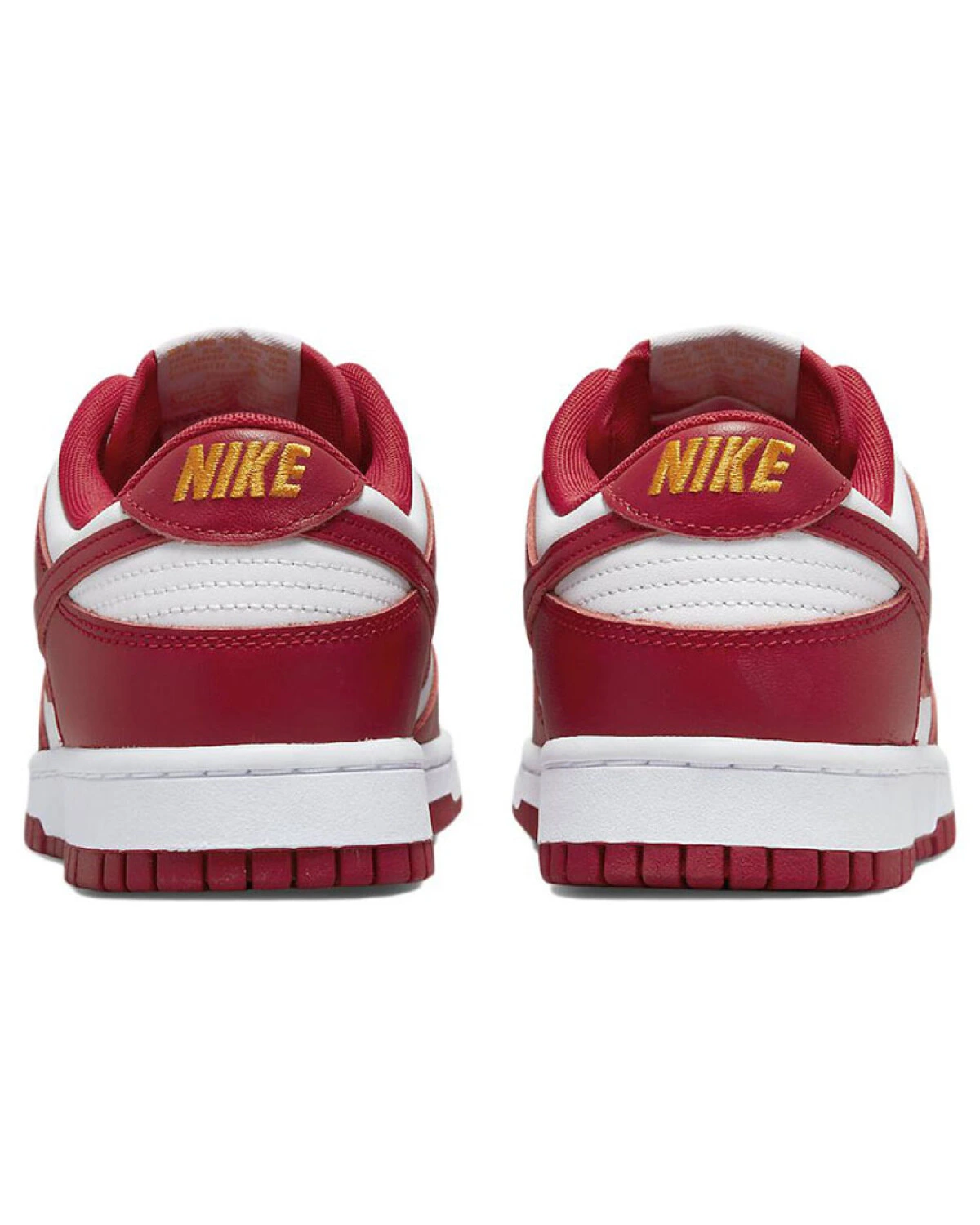 Nike Dunk Retro "Gym Red" мужские кроссовки бело-красные картинка