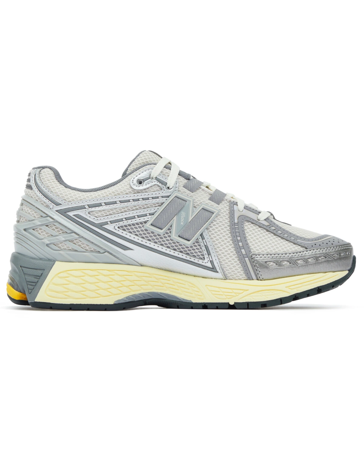 New Balance 1906R unisex кроссовки серо-белые из текстиля для повседневной носки картинка