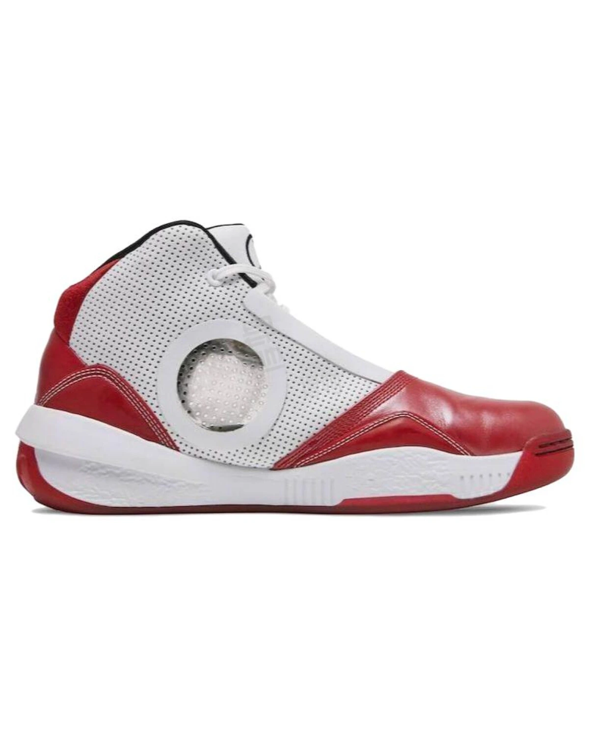 Jordan Air Jordan 2010 Details мужские спортивные кроссовки кожаные красно-белые-чёрные картинка