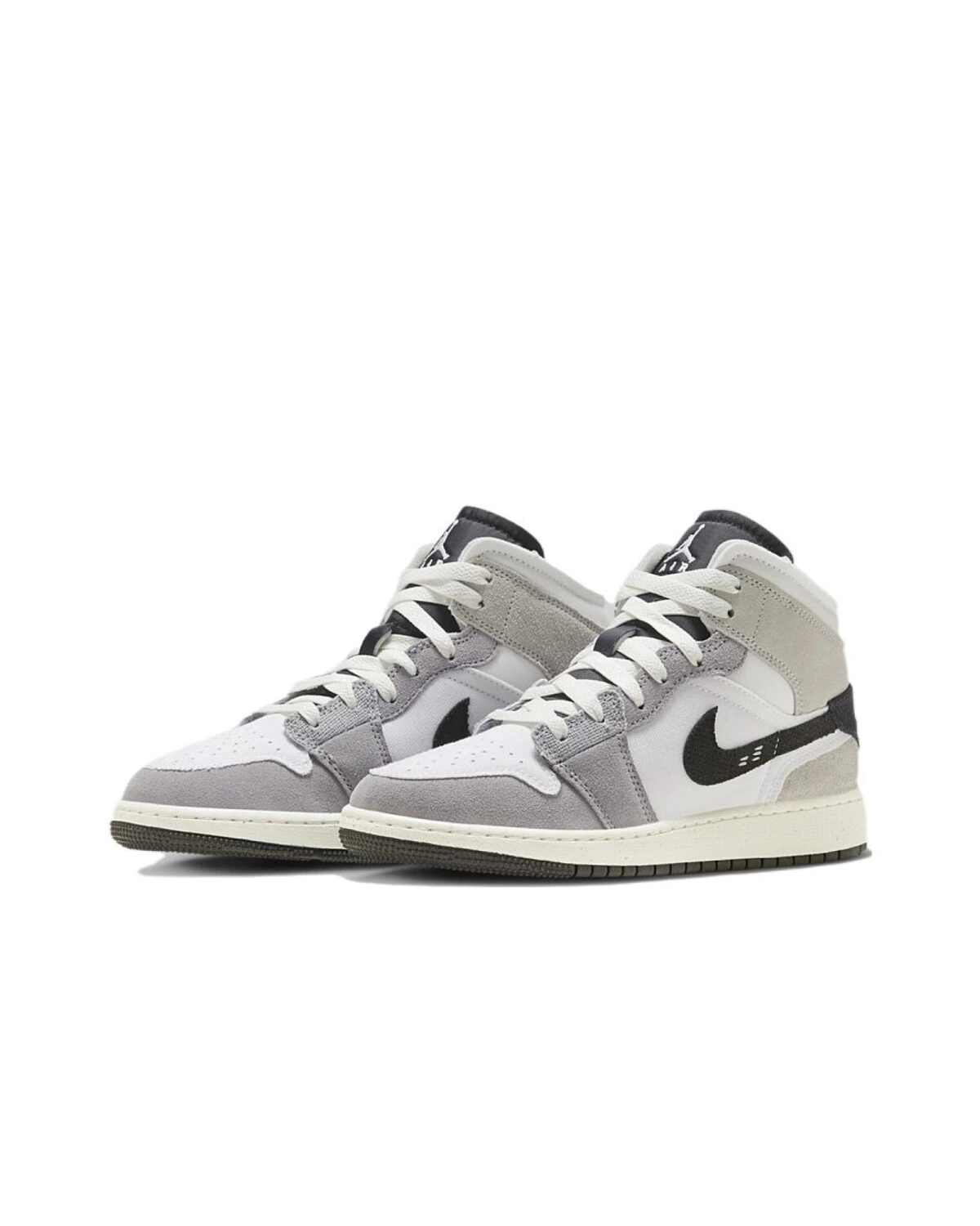 Jordan Air Jordan 1 детские серые кроссовки картинка