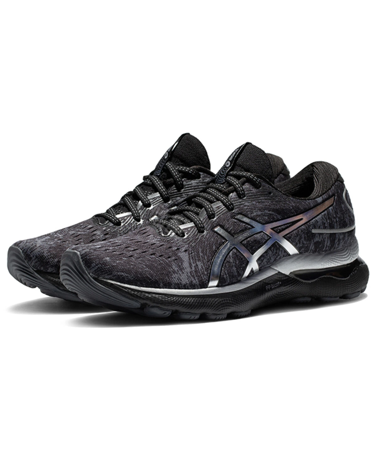 Asics GEL-Nimbus 24 женские кроссовки для бега черно-серые картинка