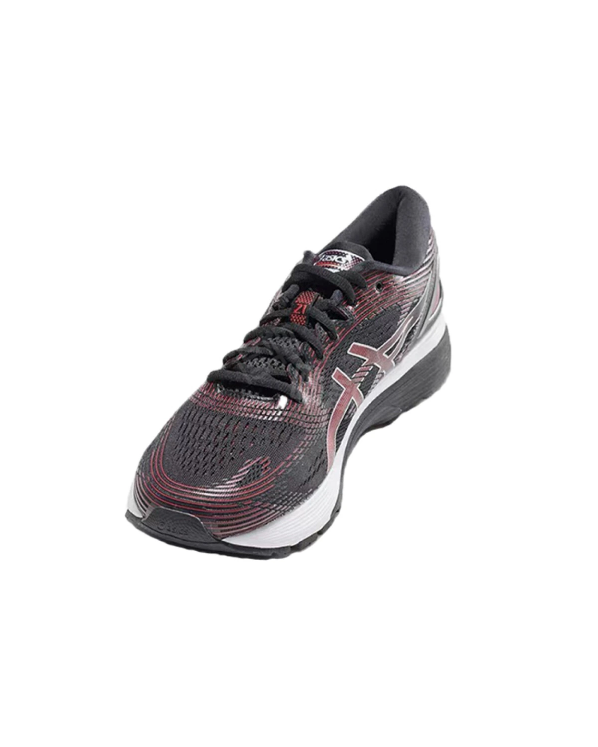 Asics GEL-Nimbus 21 unisex спортивные кроссовки с амортизацией GEL черно-красные картинка