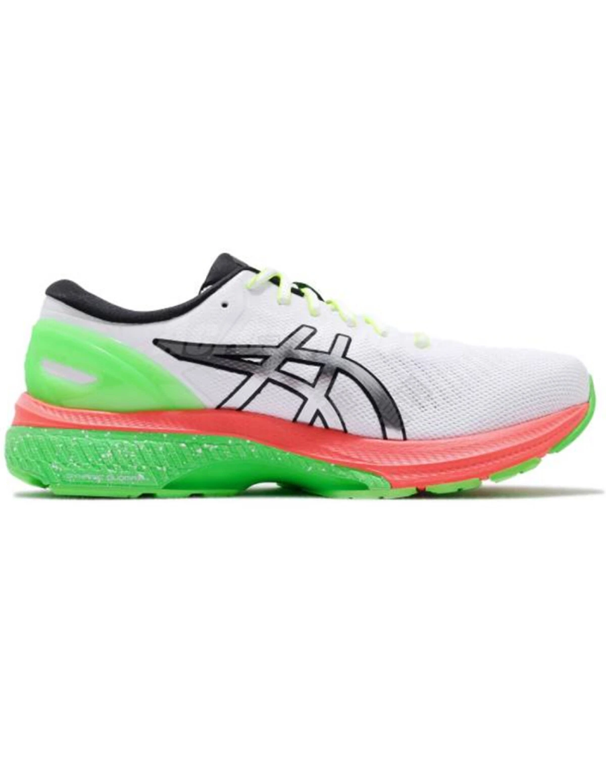Asics Gel-Kayano 27 мужские кроссовки для бега бело-зеленые картинка