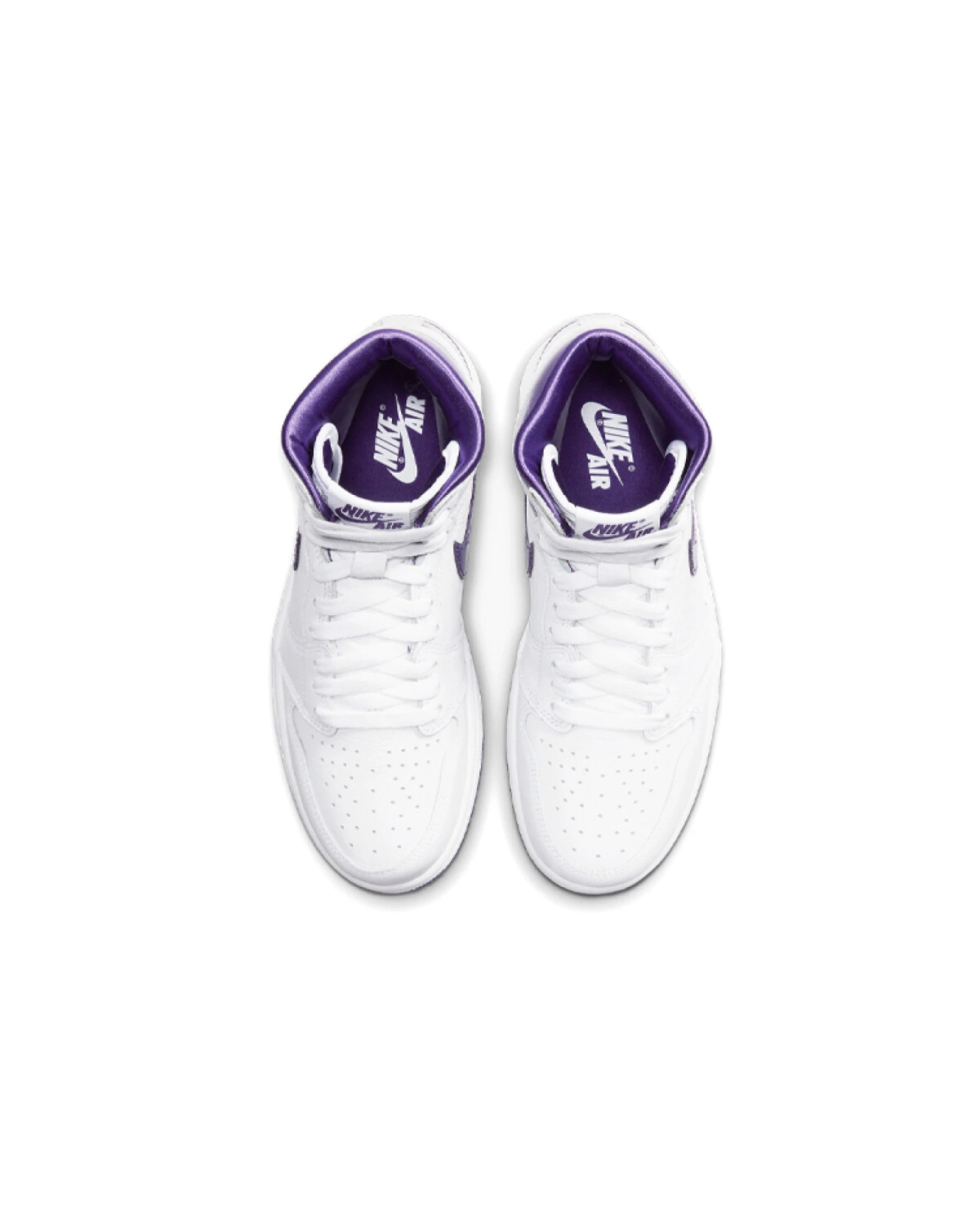 Jordan Air Jordan 1 High OG 'Court Purple' женские кроссовки бело-фиолетовые картинка