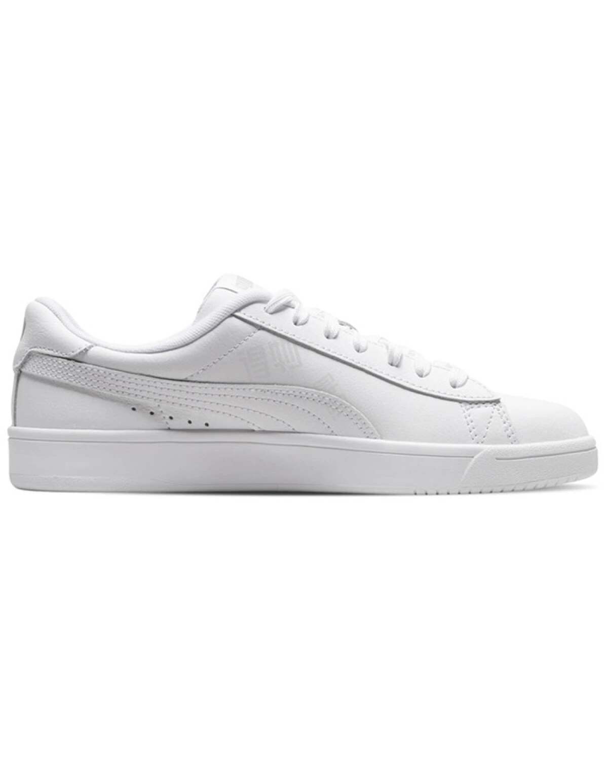 PUMA Court Breaker Derby L мужские и женские кроссовки белые кожаные картинка