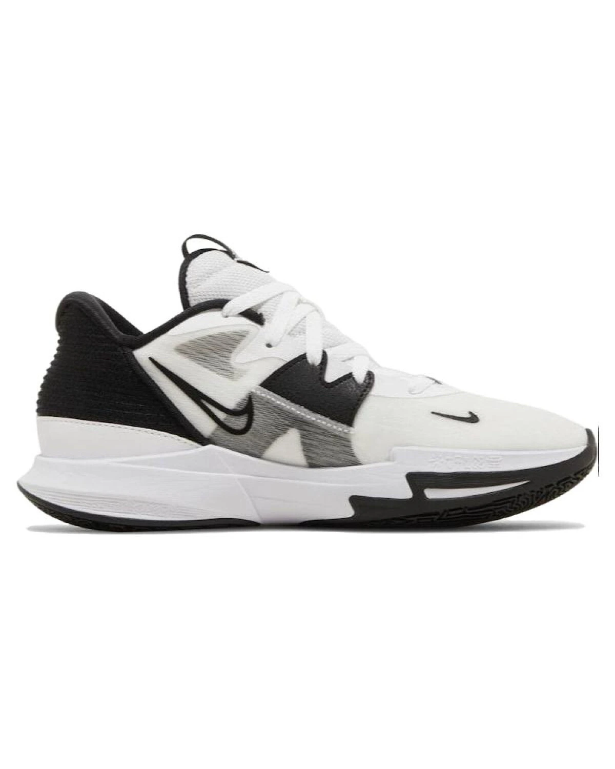 Nike Kyrie Low 5 унисекс кроссовки спортивные белые с черными вставками картинка