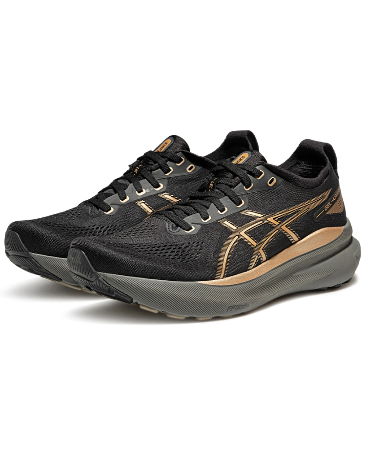 Asics Gel-Kayano 31 мужские спортивные кроссовки черно-желтые картинка