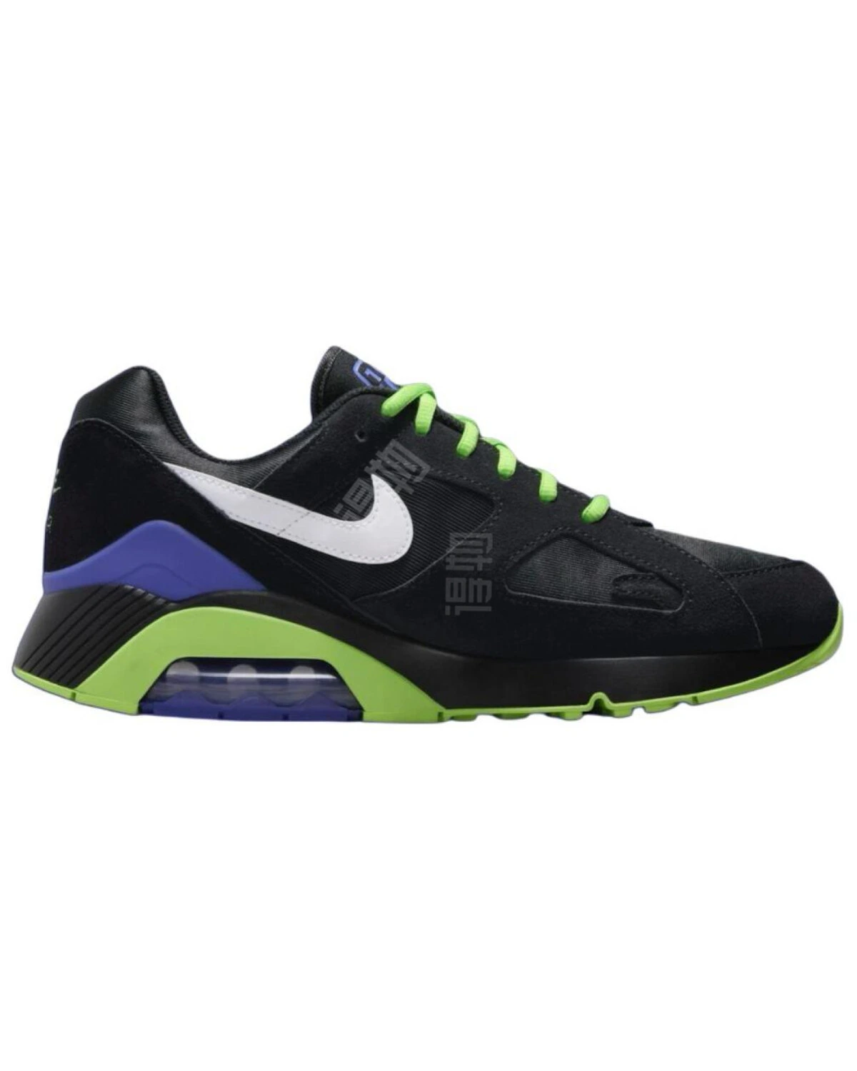 Nike Air Max 180 “Joker” мужские и женские спортивные кроссовки кожаные черно-белые с зеленым картинка