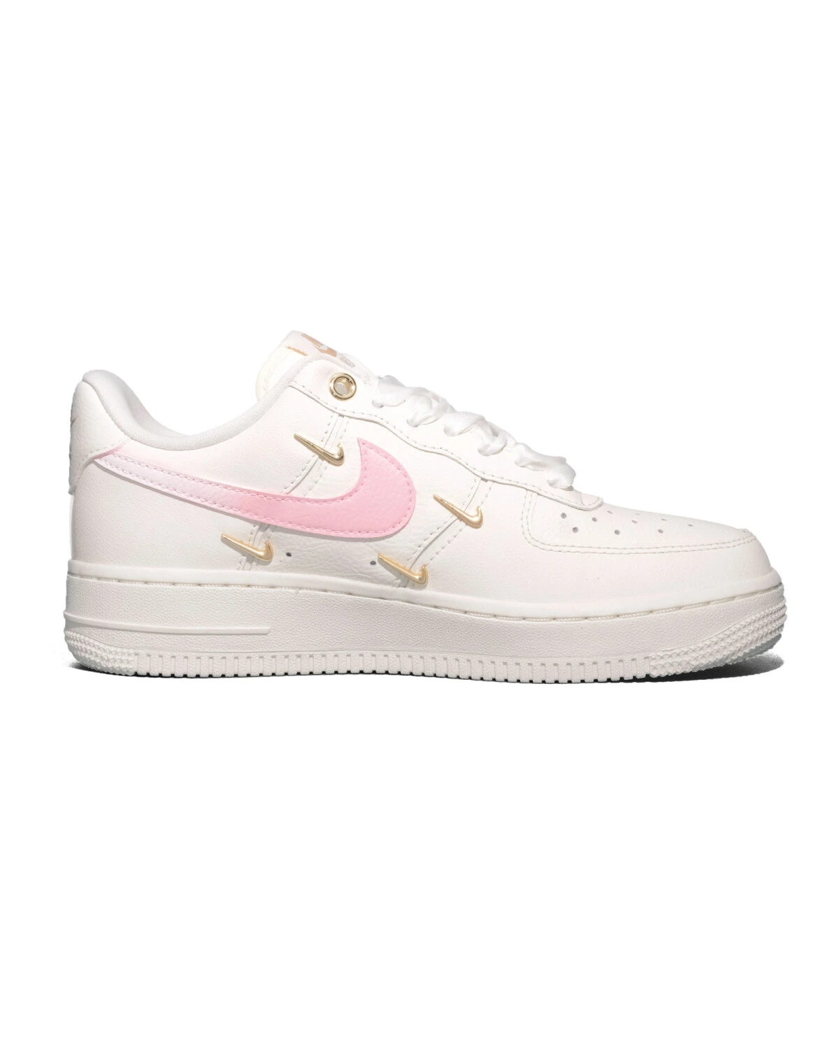 Nike Air Force 1 женские кроссовки белые с шнуровкой картинка
