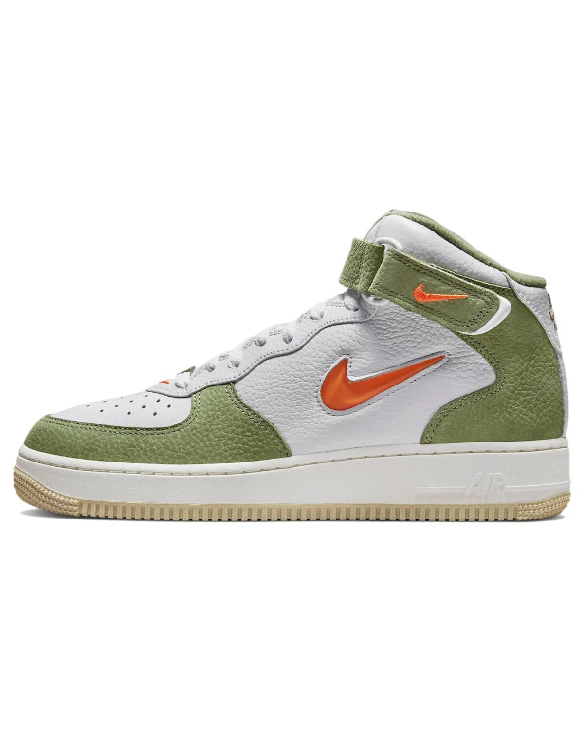 Nike Air Force 1 мужские кроссовки кожаные с амортизацией белые картинка