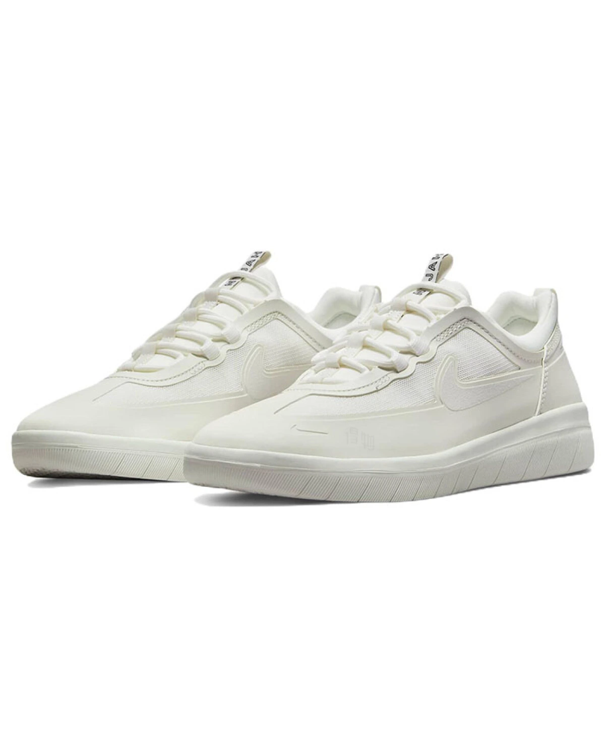 Nike SB Nyjah Free 2 унисекс кроссовки из ткани легкие бежевые картинка