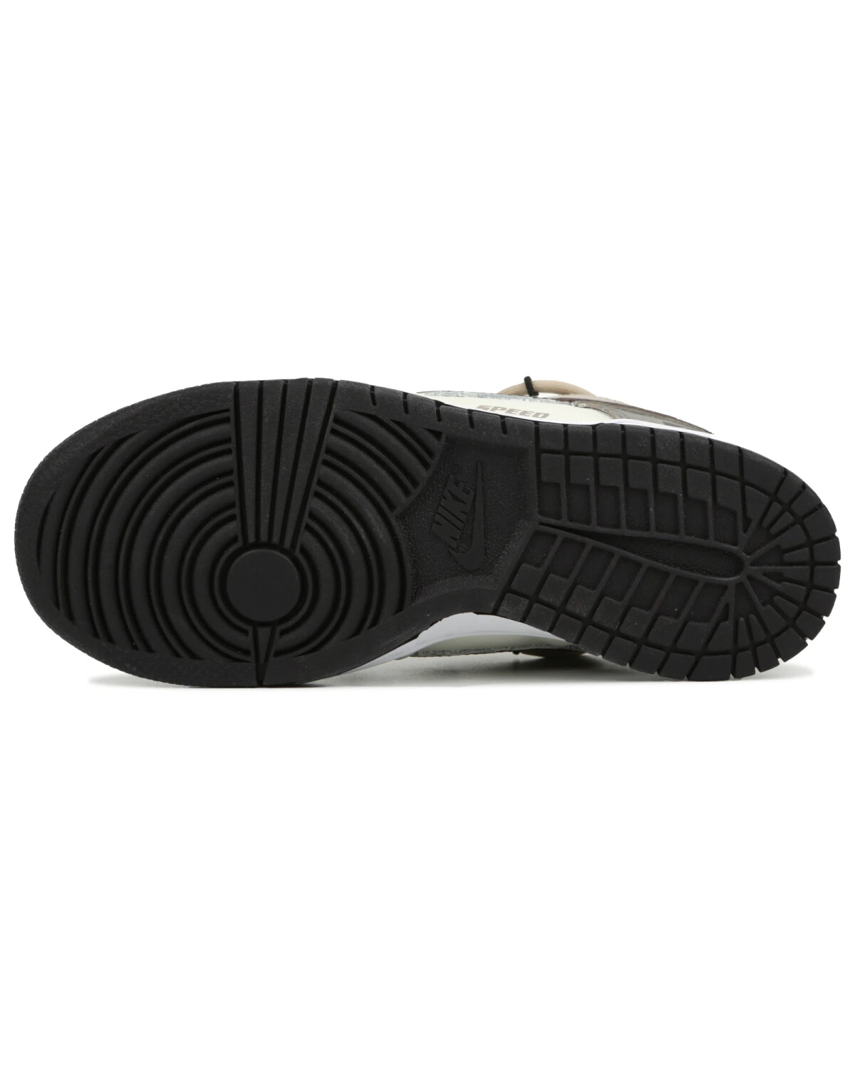 Nike Dunk unisex повседневные кроссовки бежево-коричневые с ретро-дизайном картинка