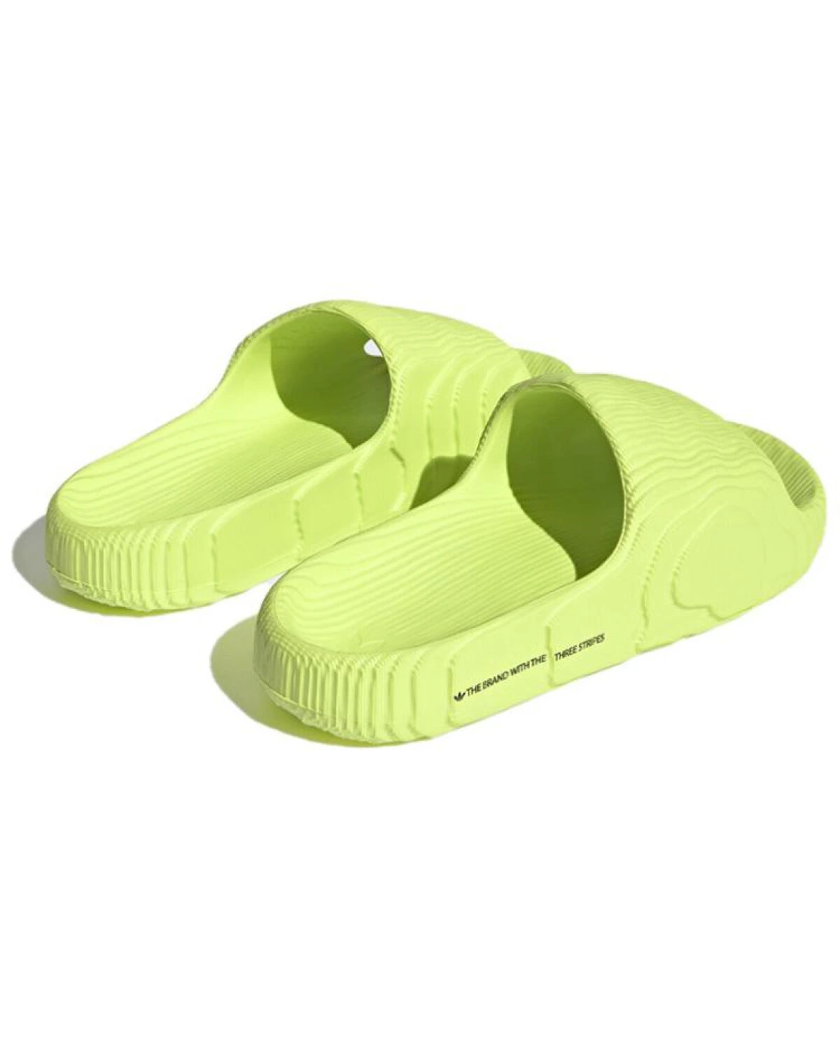 Adidas Originals ADILETTE 22 унисекс шлепанцы желтые с резиновой подошвой картинка