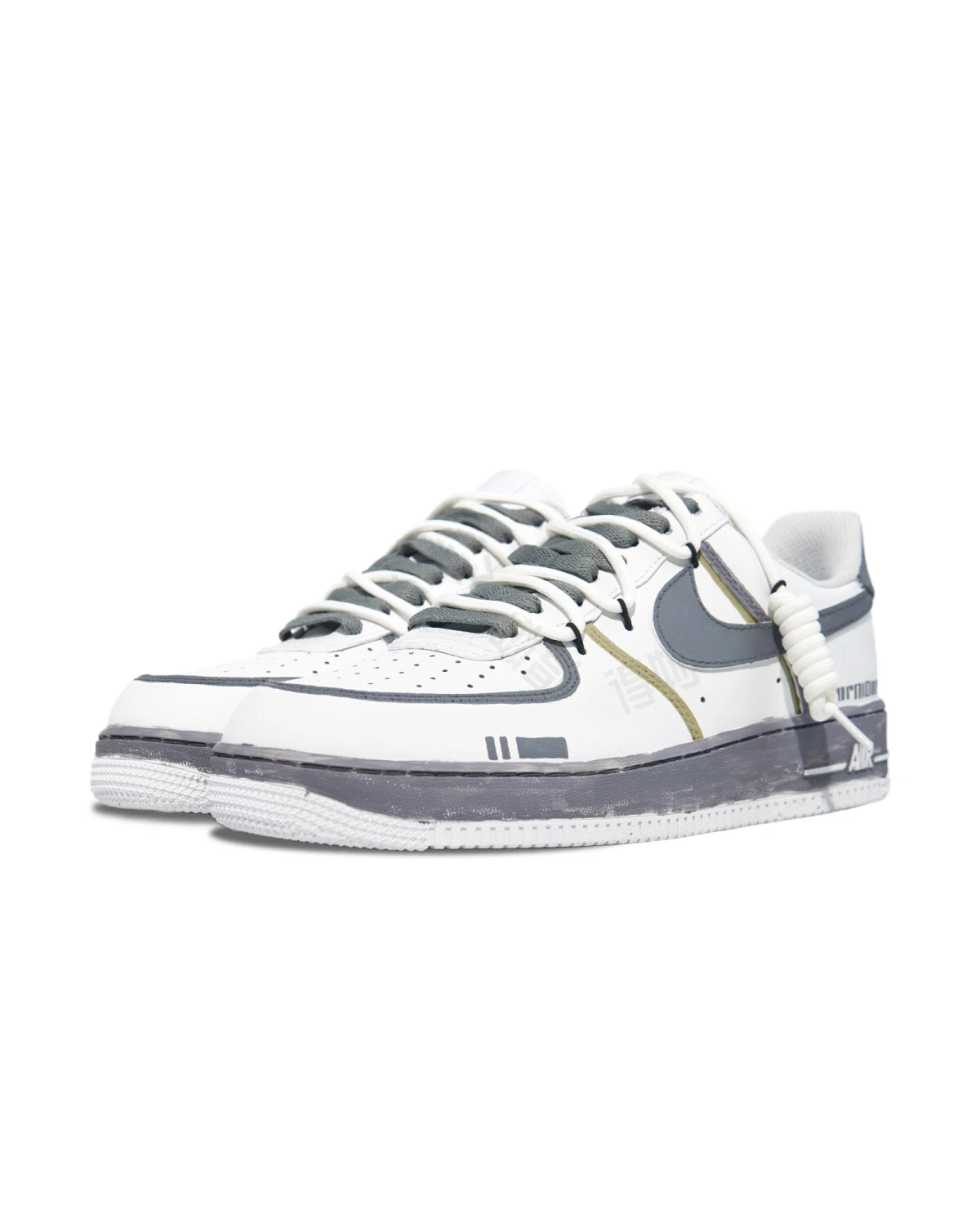 Nike Air Force 1 мужские кроссовки белые износостойкие картинка