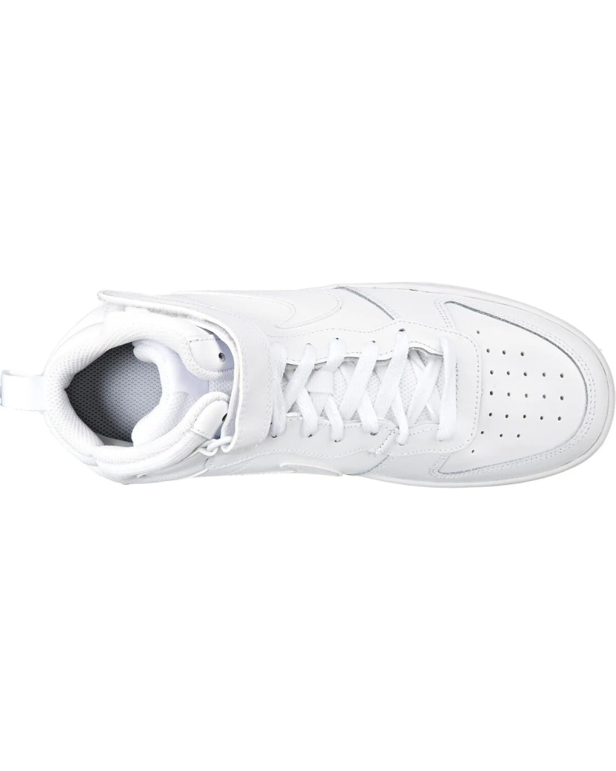Nike Court Borough Mid 2 детские кроссовки с магнитной застежкой белые картинка