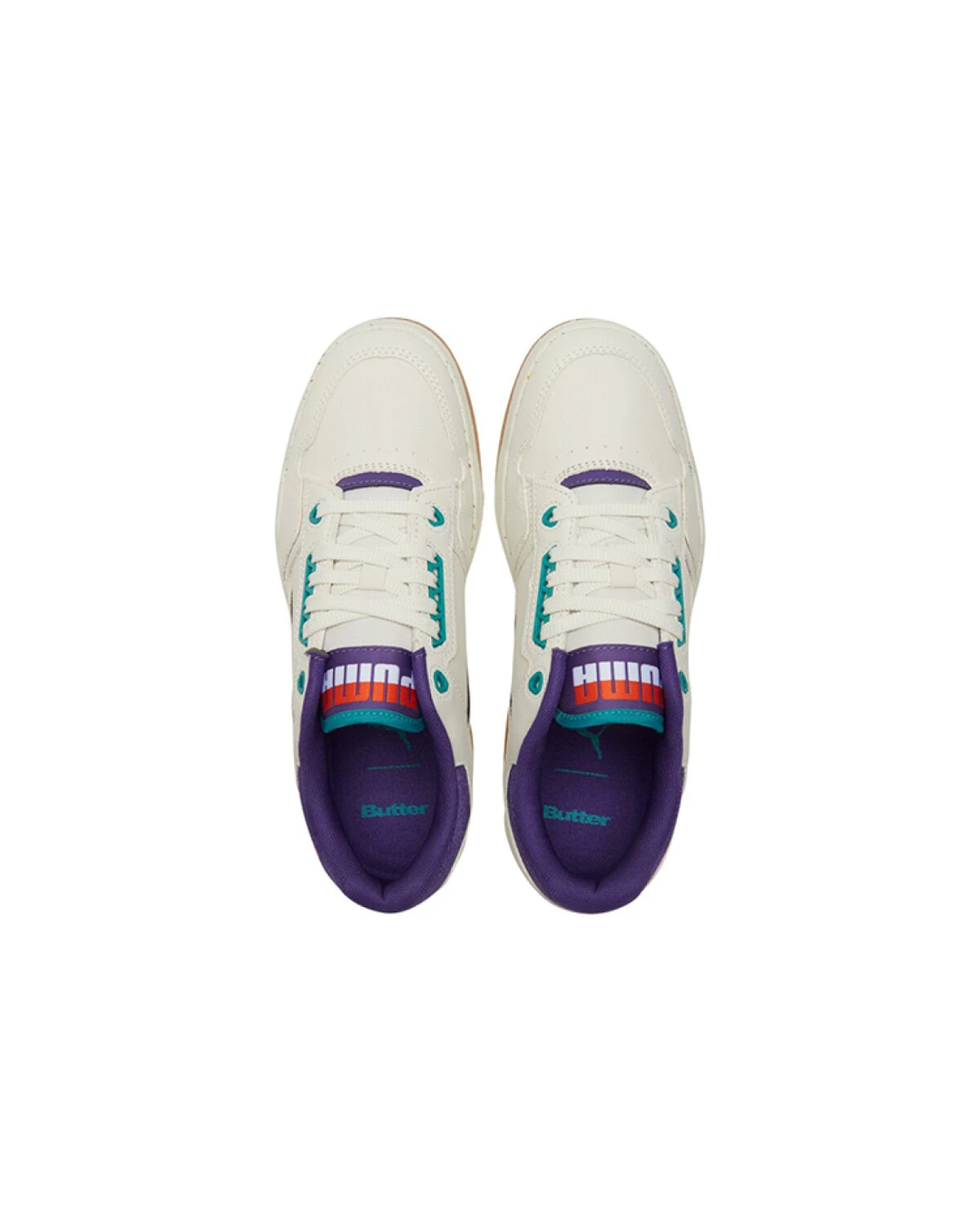 PUMA Slipstream унисекс кроссовки белые с фиолетовыми вставками картинка
