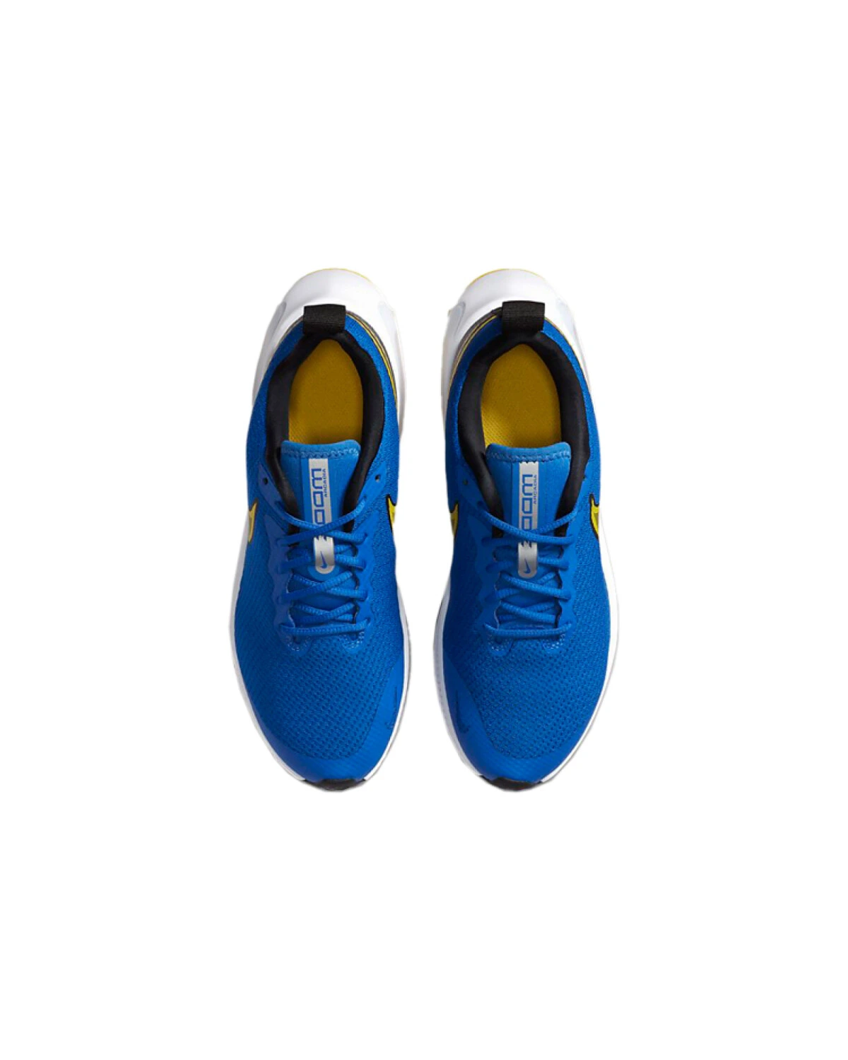Nike Air Zoom детские кроссовки для бега синие с желтым картинка