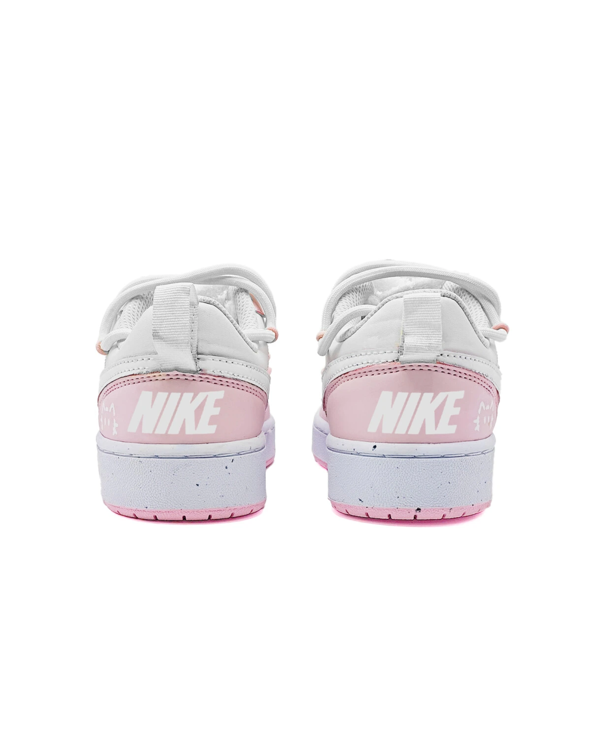 Nike Court Borough Low детские кроссовки синтетические розовые с амортизацией и антискользящей подошвой картинка