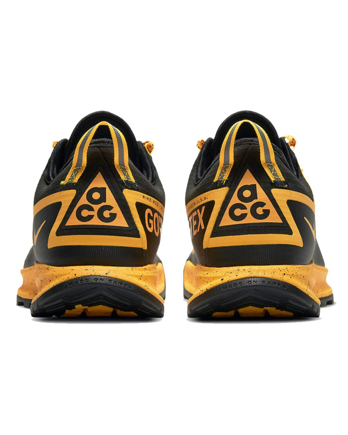 Nike ACG Air Nasu унисекс треккинговые ботинки водонепроницаемые чёрно-жёлтые картинка