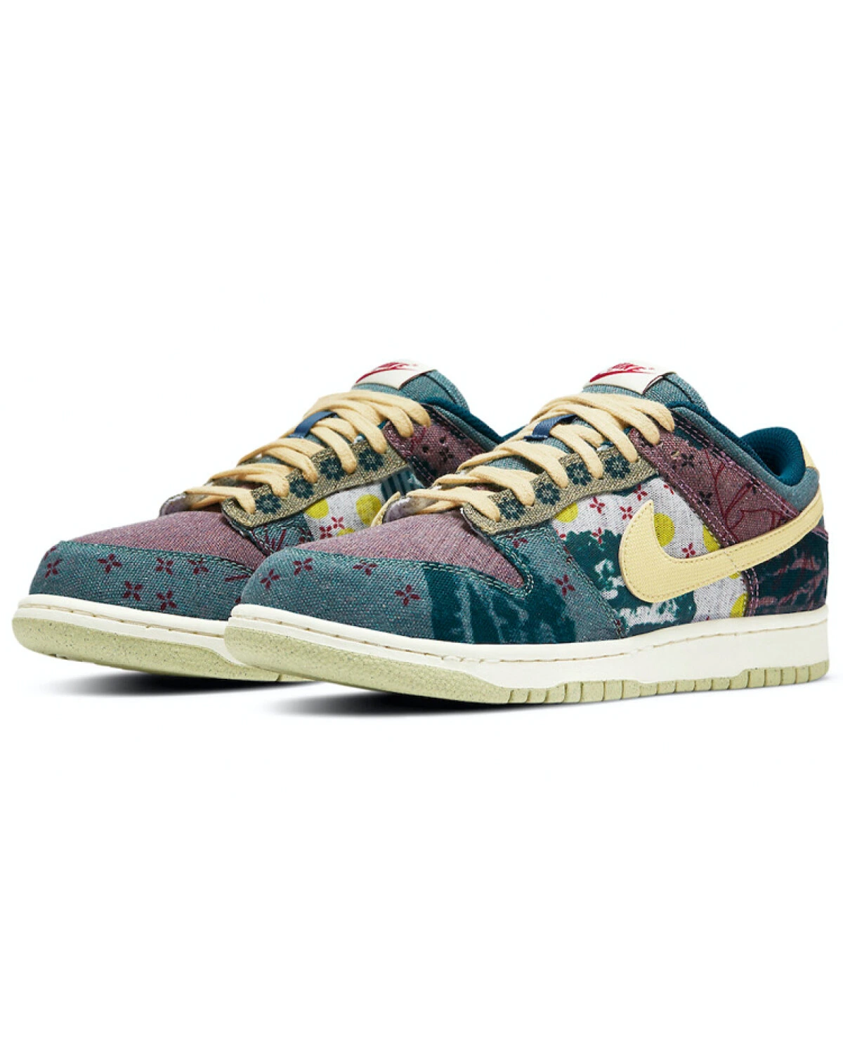 Nike Dunk SP унисекс кроссовки текстильные сине-желтые картинка