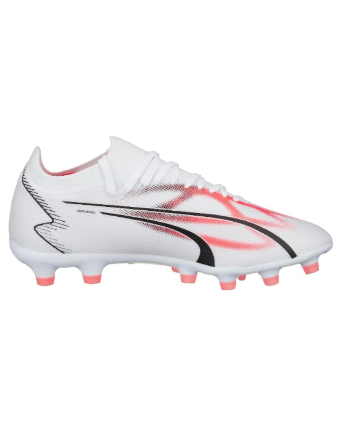 PUMA Ultra Match унисекс футбольные бутсы бело-розовые из искусственной кожи картинка