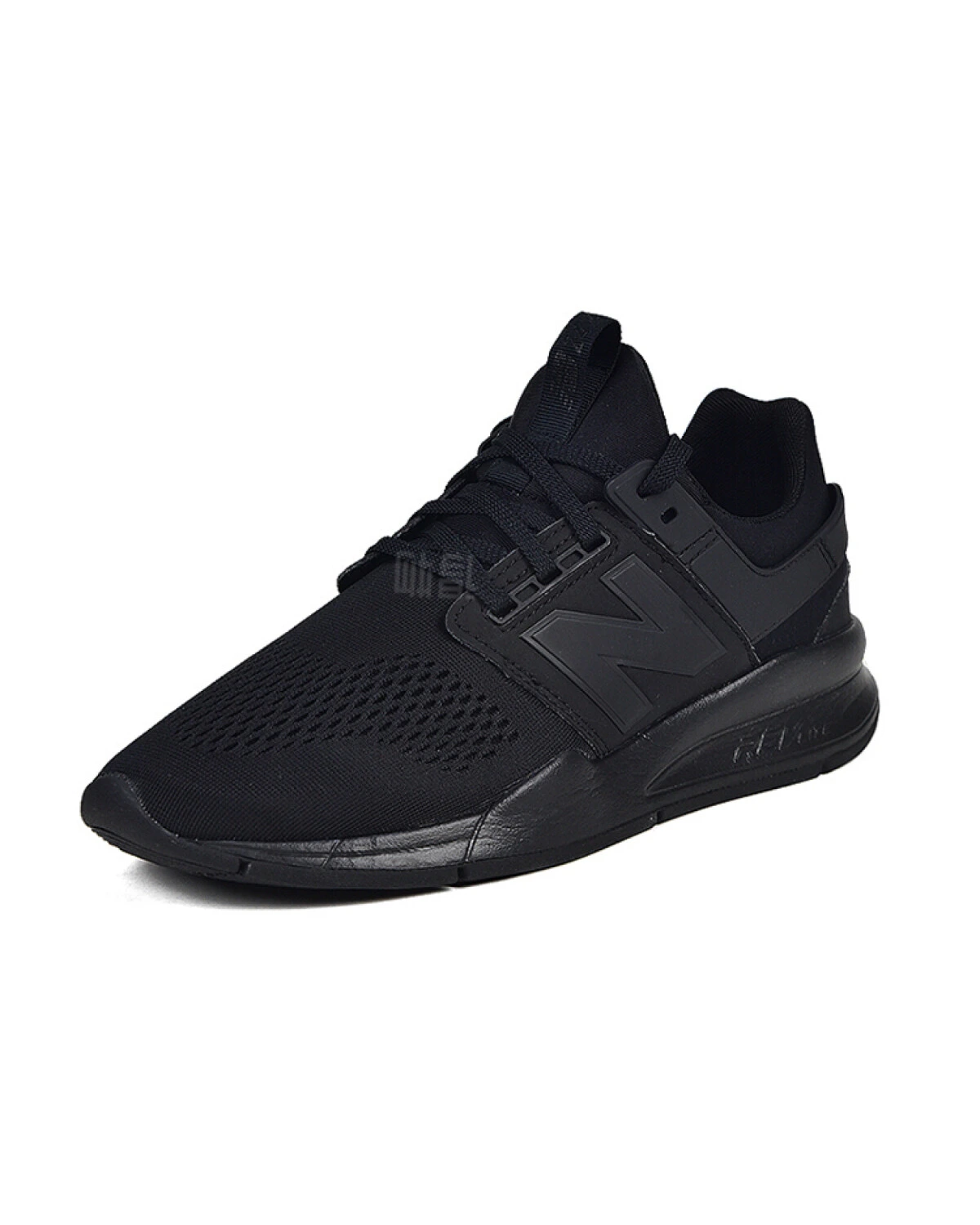 New Balance 247 unisex кроссовки черные сетчатые повседневные картинка