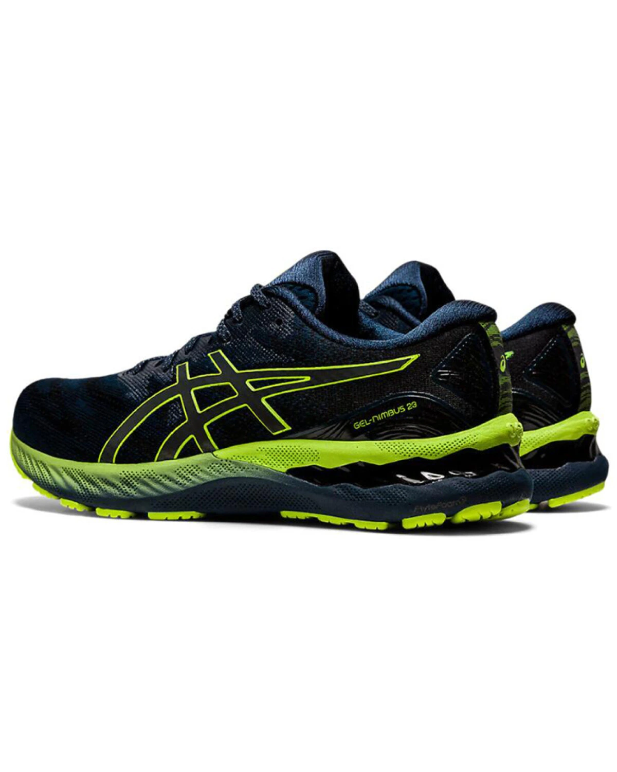Asics GEL-Nimbus 23 Lite-Show мужские кроссовки для бега сине-желтые картинка