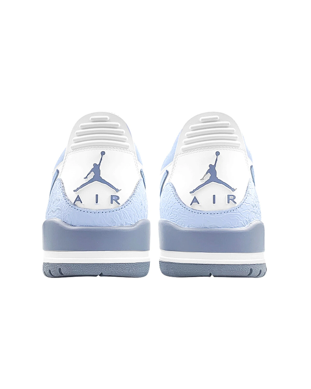 Jordan Legacy 312 MAY Manufacturing Мужские кеды бело-голубые с зеленым картинка