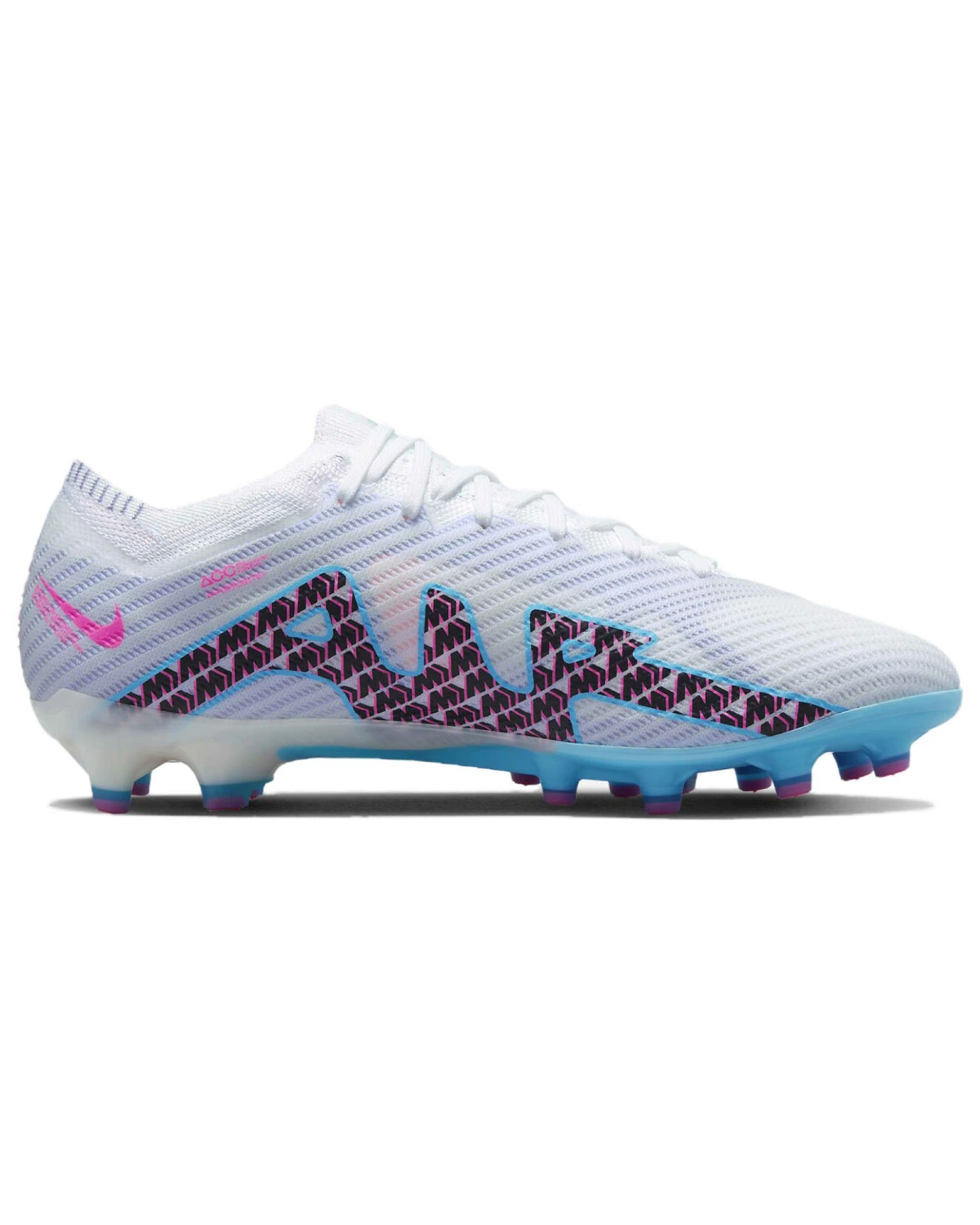 Nike Air Zoom Vapor 15 унисекс теннисные кроссовки белые с голубыми вставками картинка