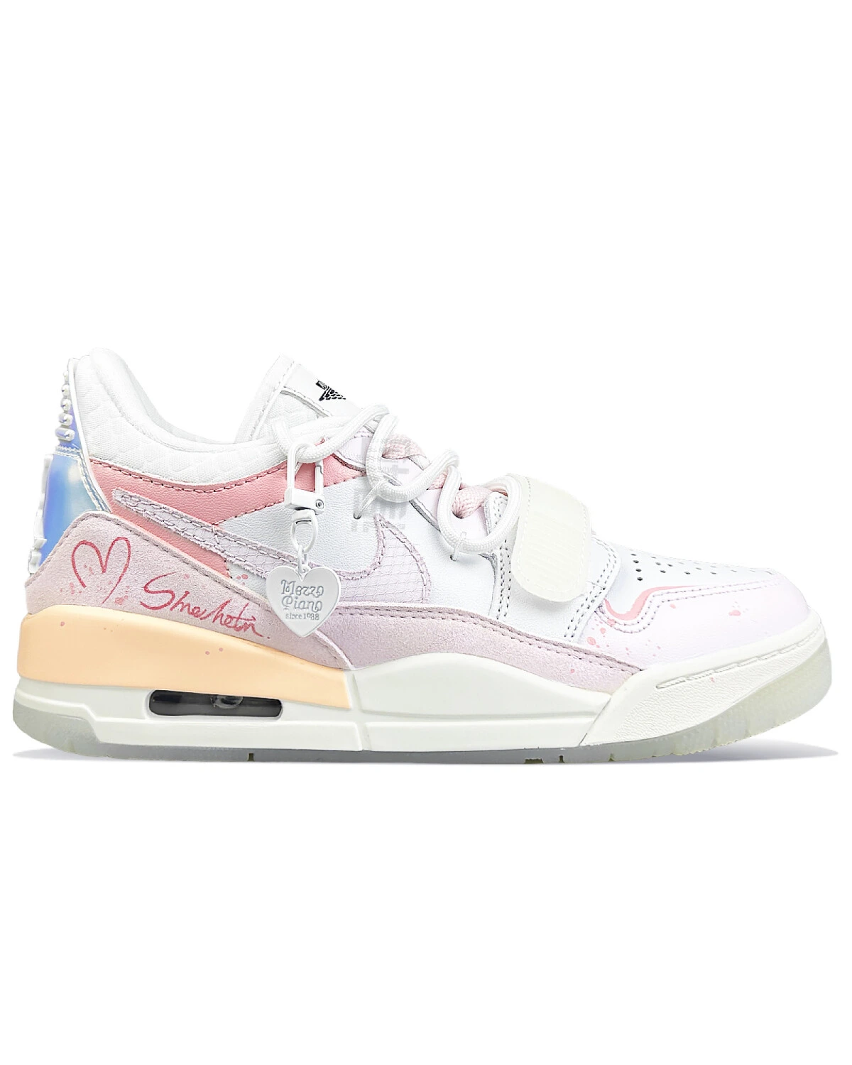 Jordan Legacy 312 Low унисекс кроссовки розово-голубые картинка